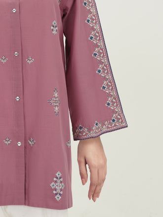 cambric-slub-kurti--embroidered