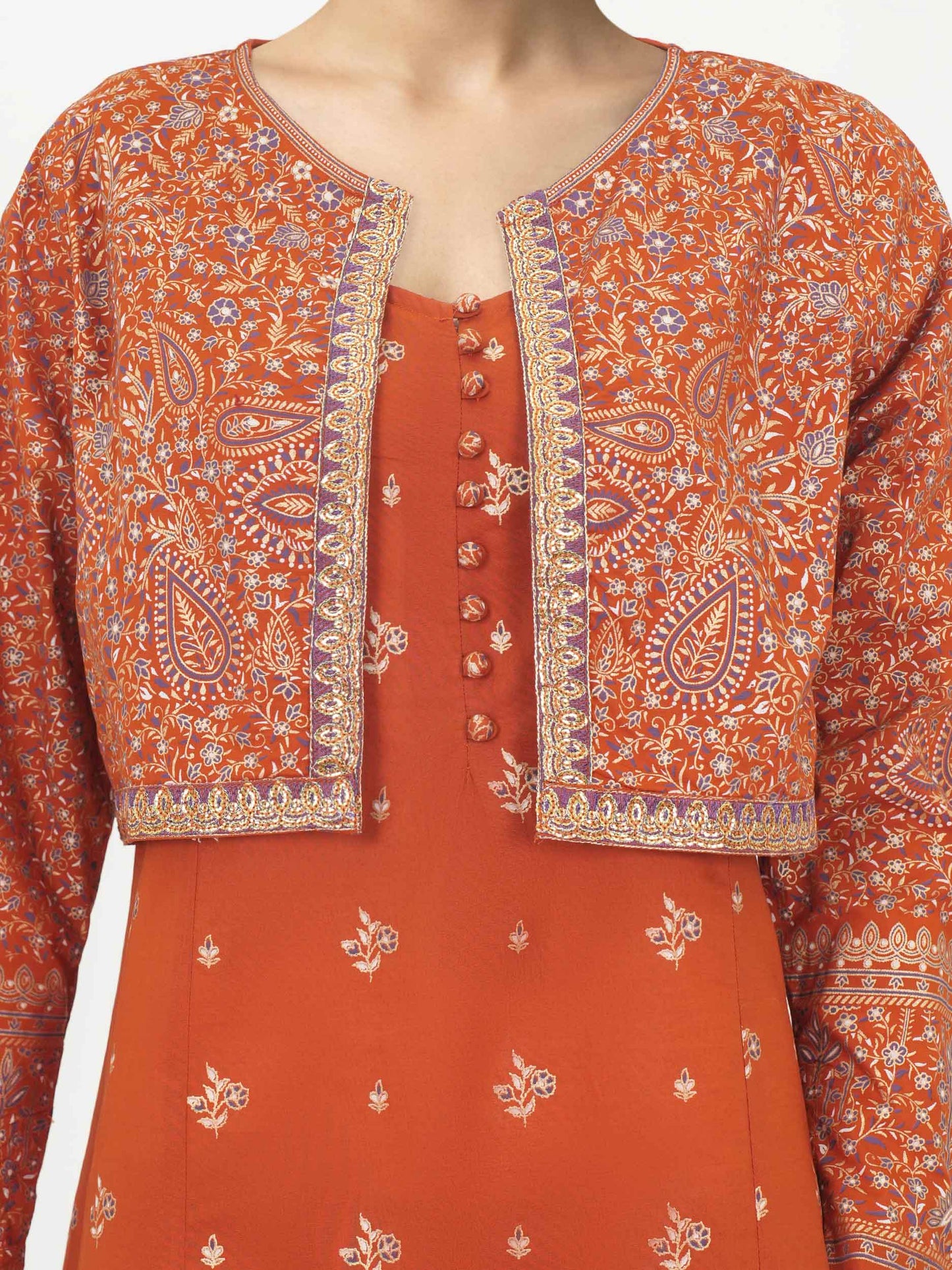 2 Piece Cambric Suit (Pret)