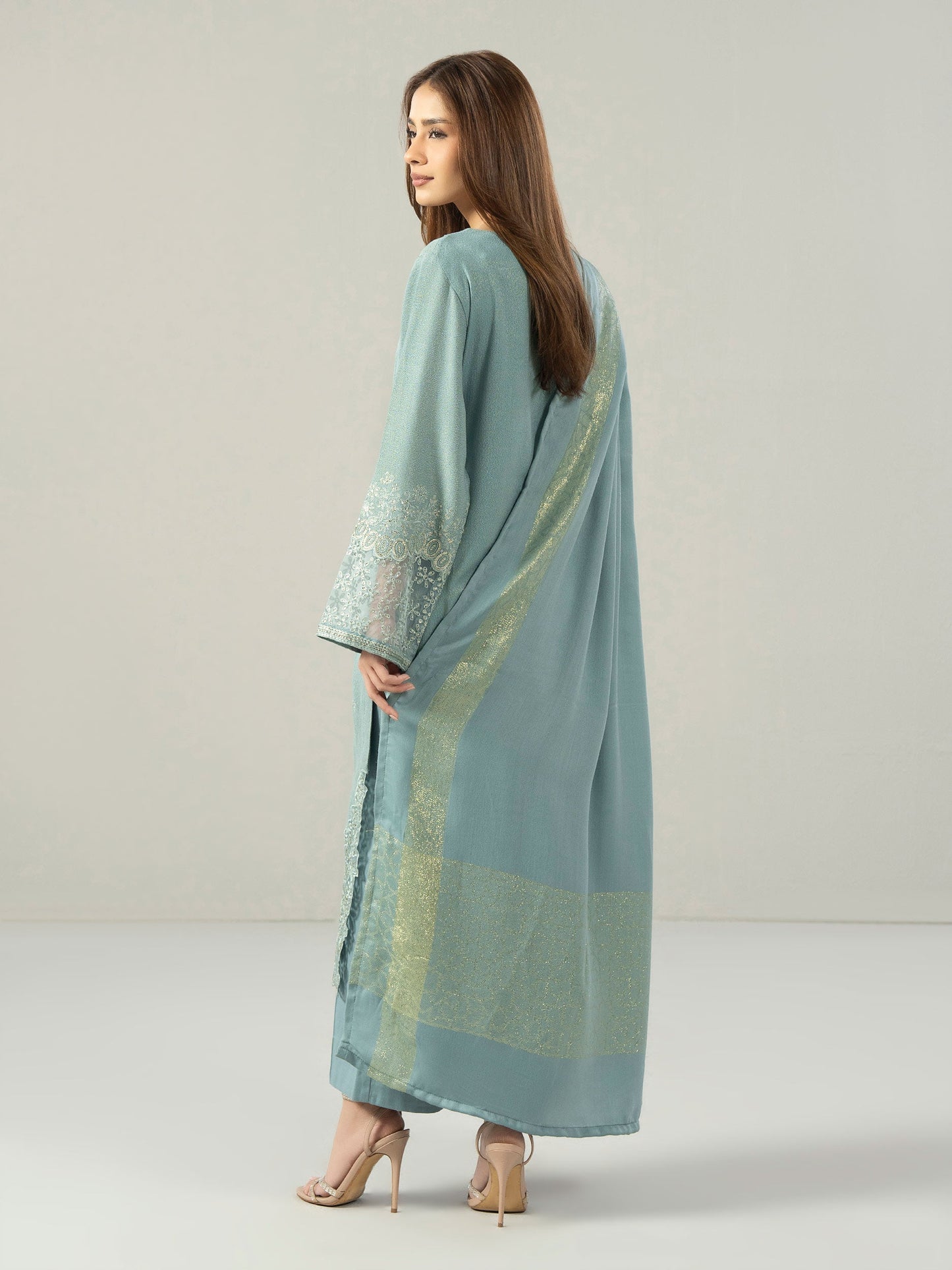 3 Piece Missouri Karandi Suit-Embroidered (Pret)