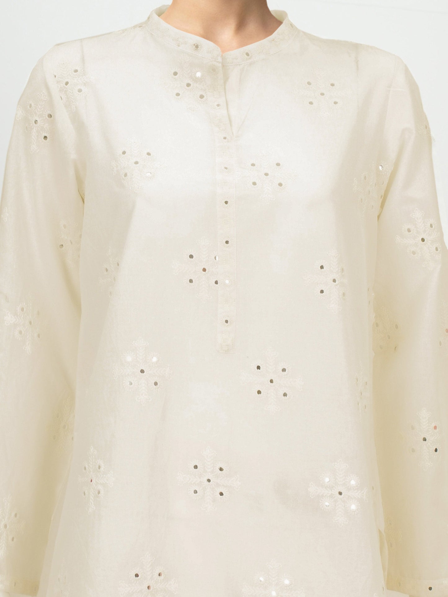 2 Piece Cambric Suit- Embroidered (Pret)