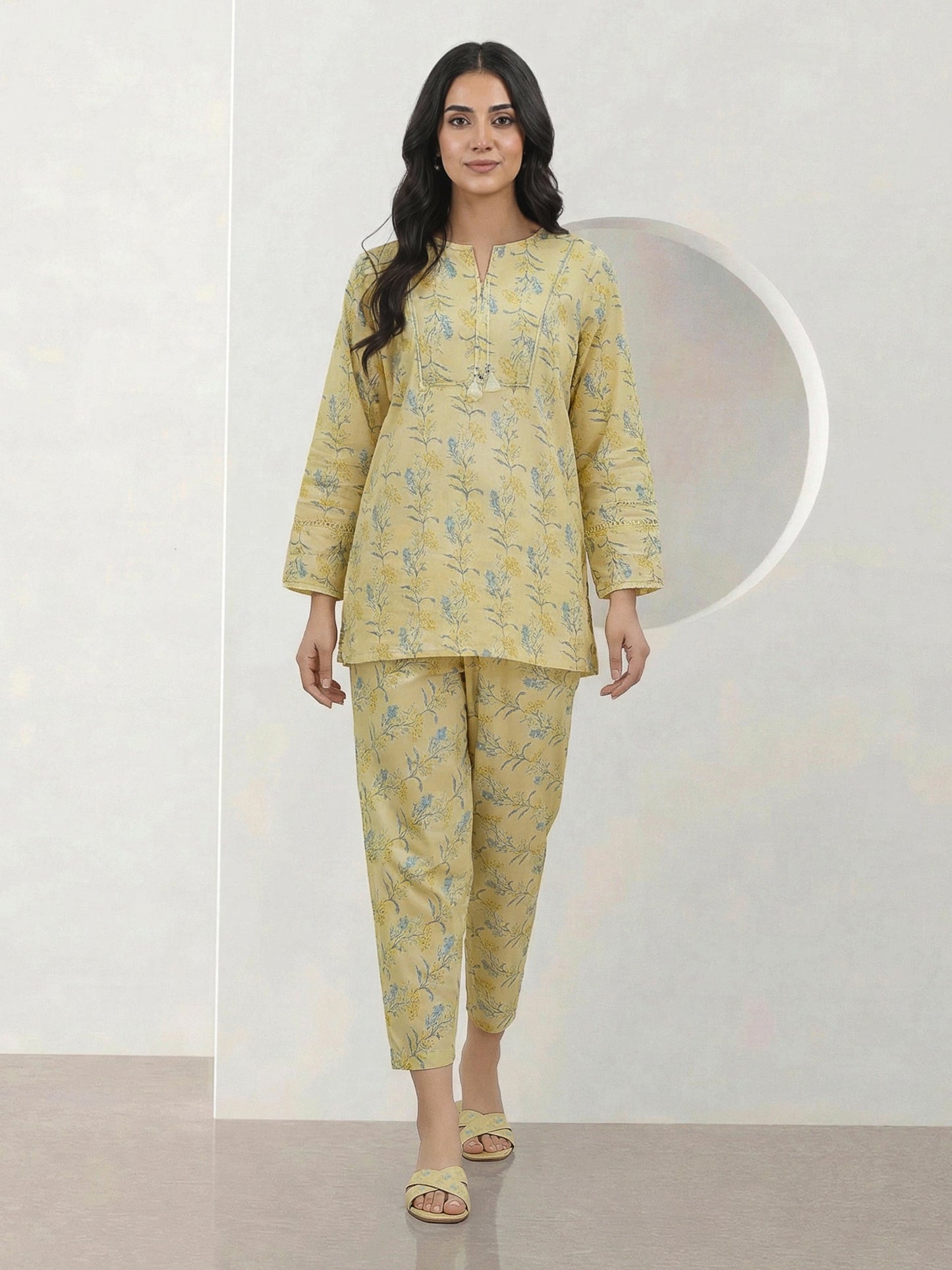 2 Piece Cambric Suit (Pret)