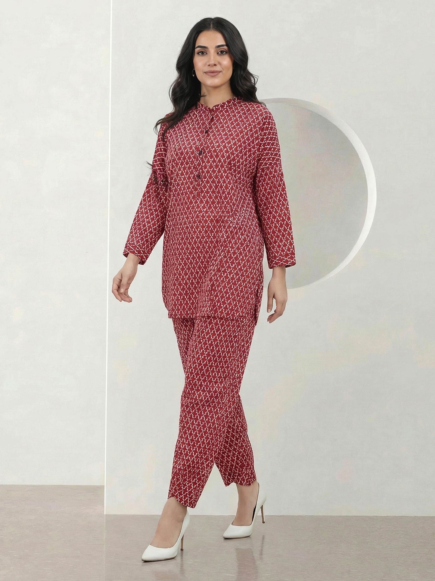 2 Piece Cambric Suit (Pret)