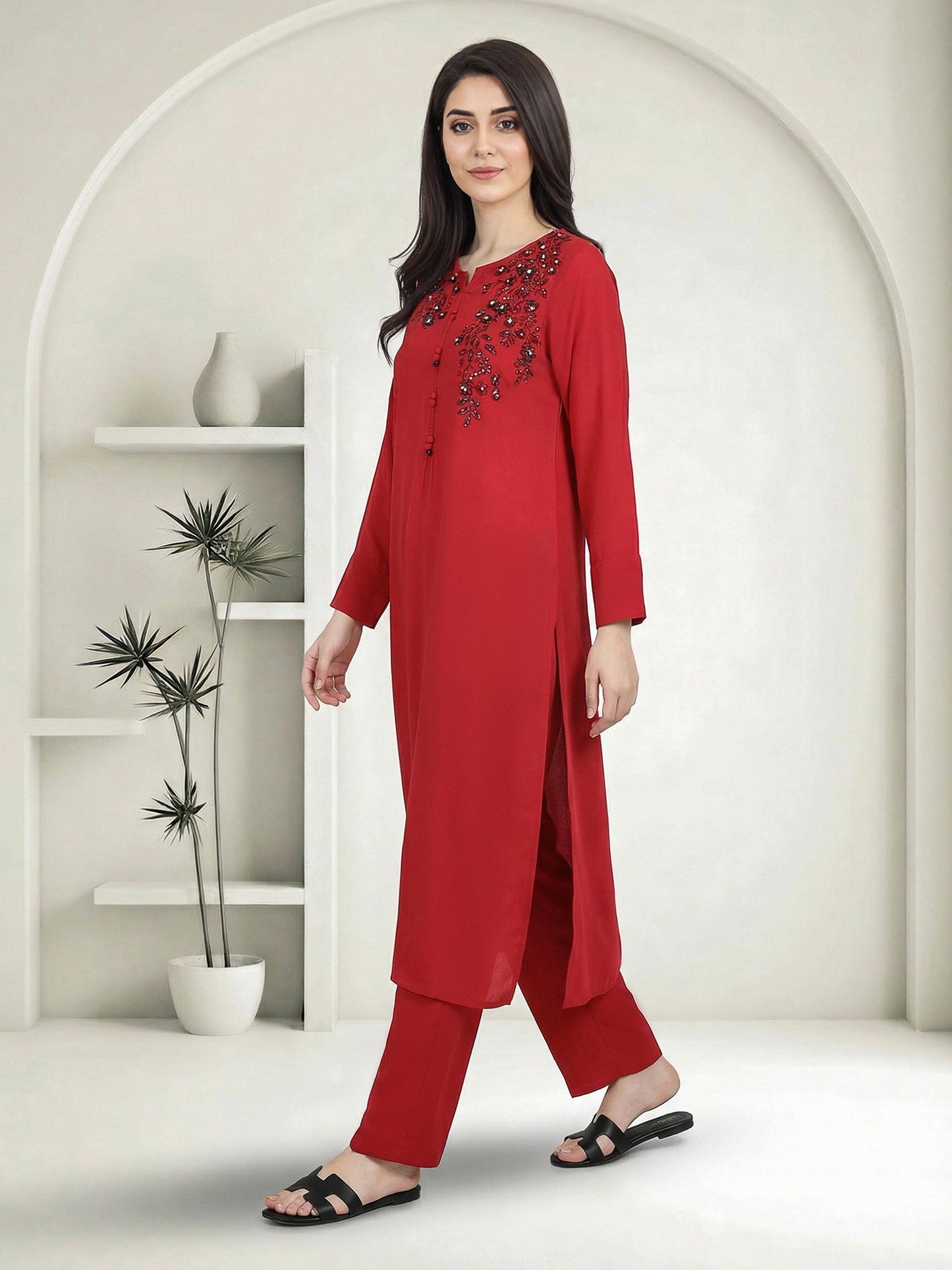2 Piece Grip Suit- Embellished (Pret)