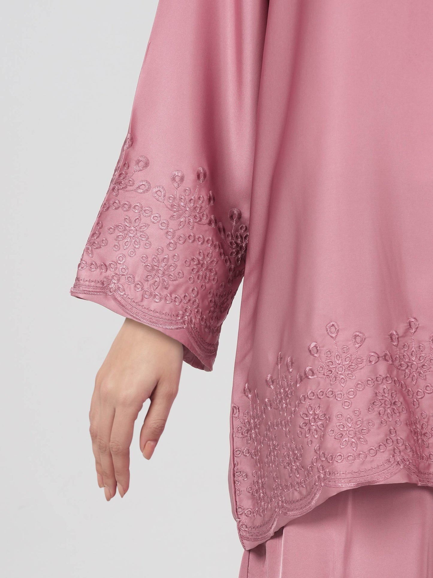 Silk Co-ord Set- Embroidered