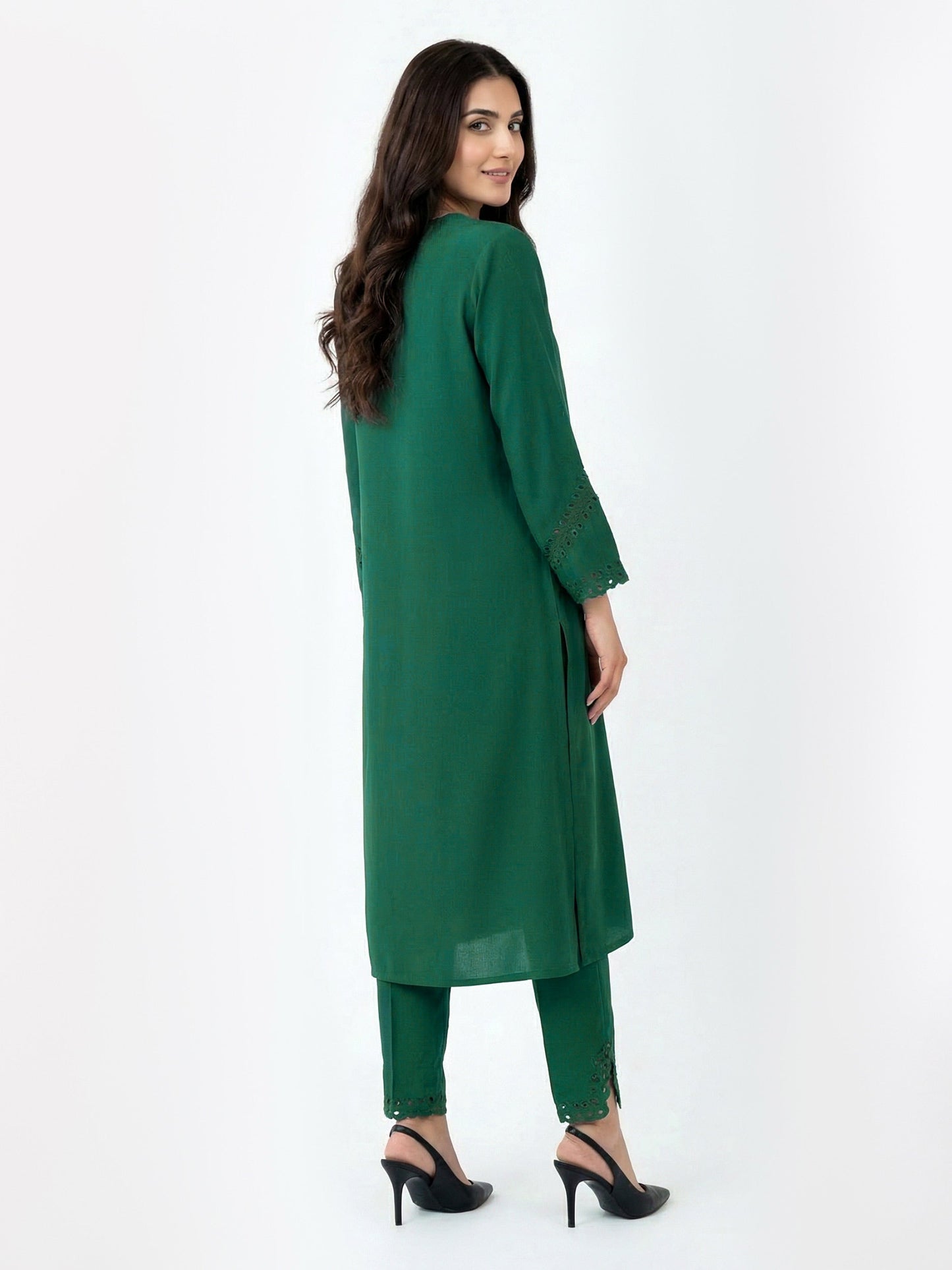 2 Piece Premium Silk Suit- Embroidered (Pret)