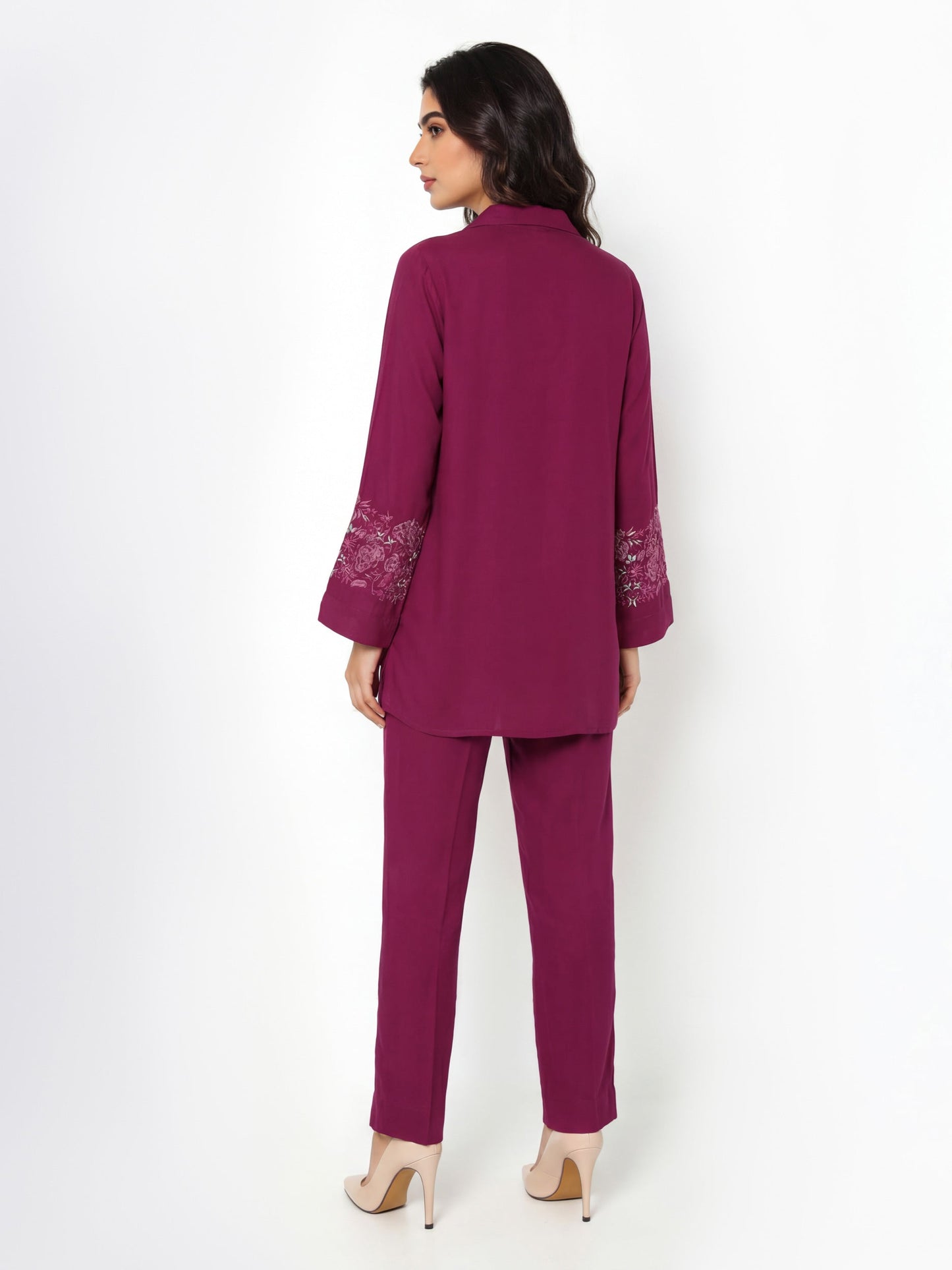 Premium Silk Co-ord set- Embroidered