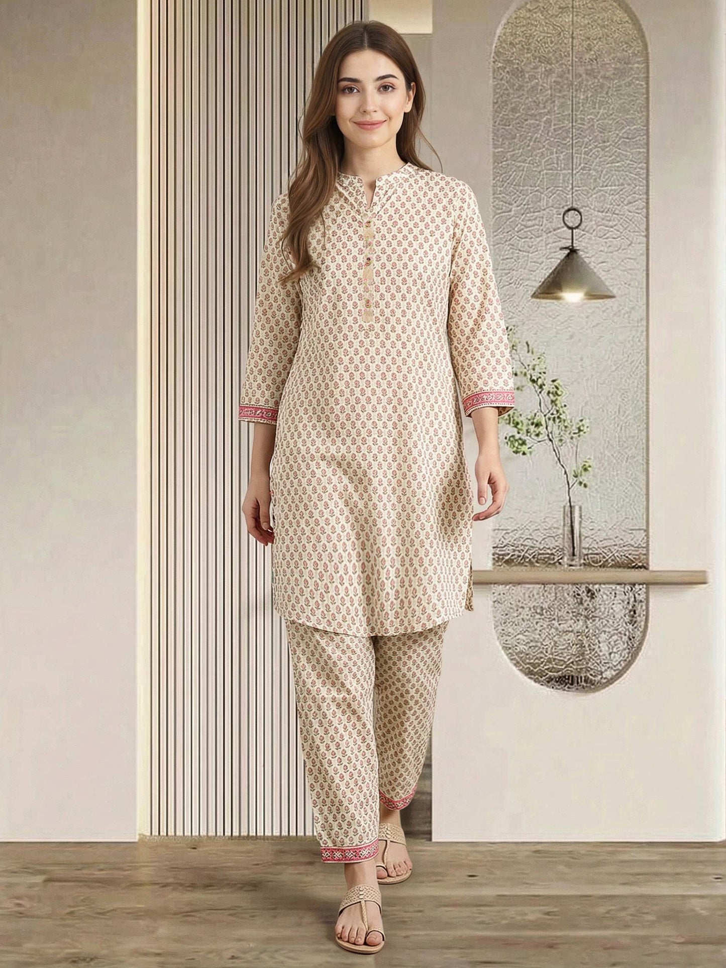 2 Piece Cambric Suit (Pret)