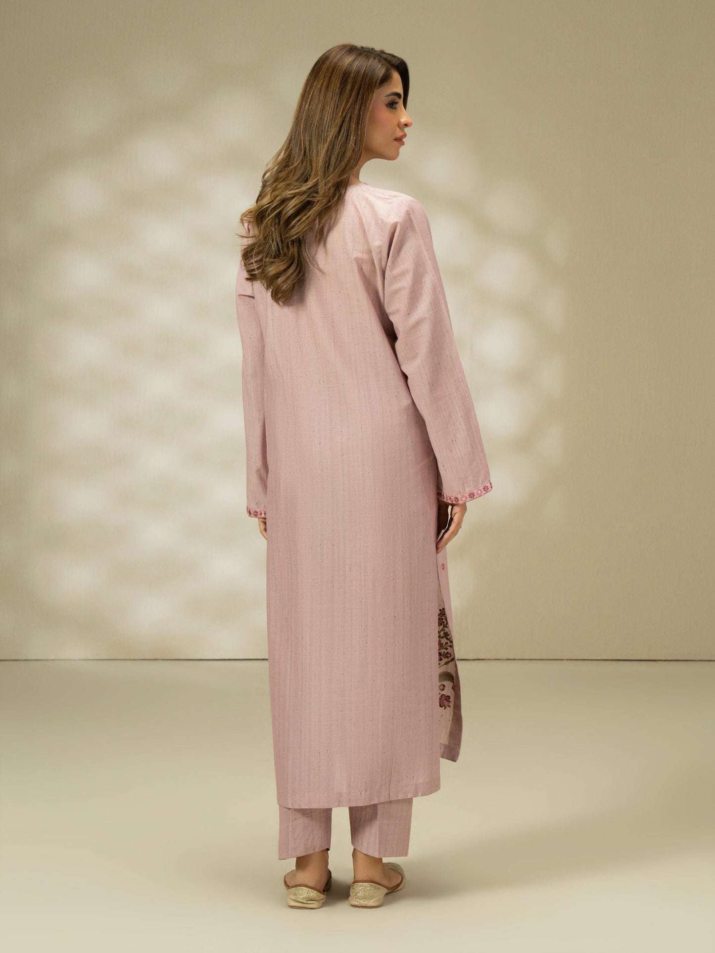 2 Piece  Yarn Dyed Suit-Embroidered (Pret)