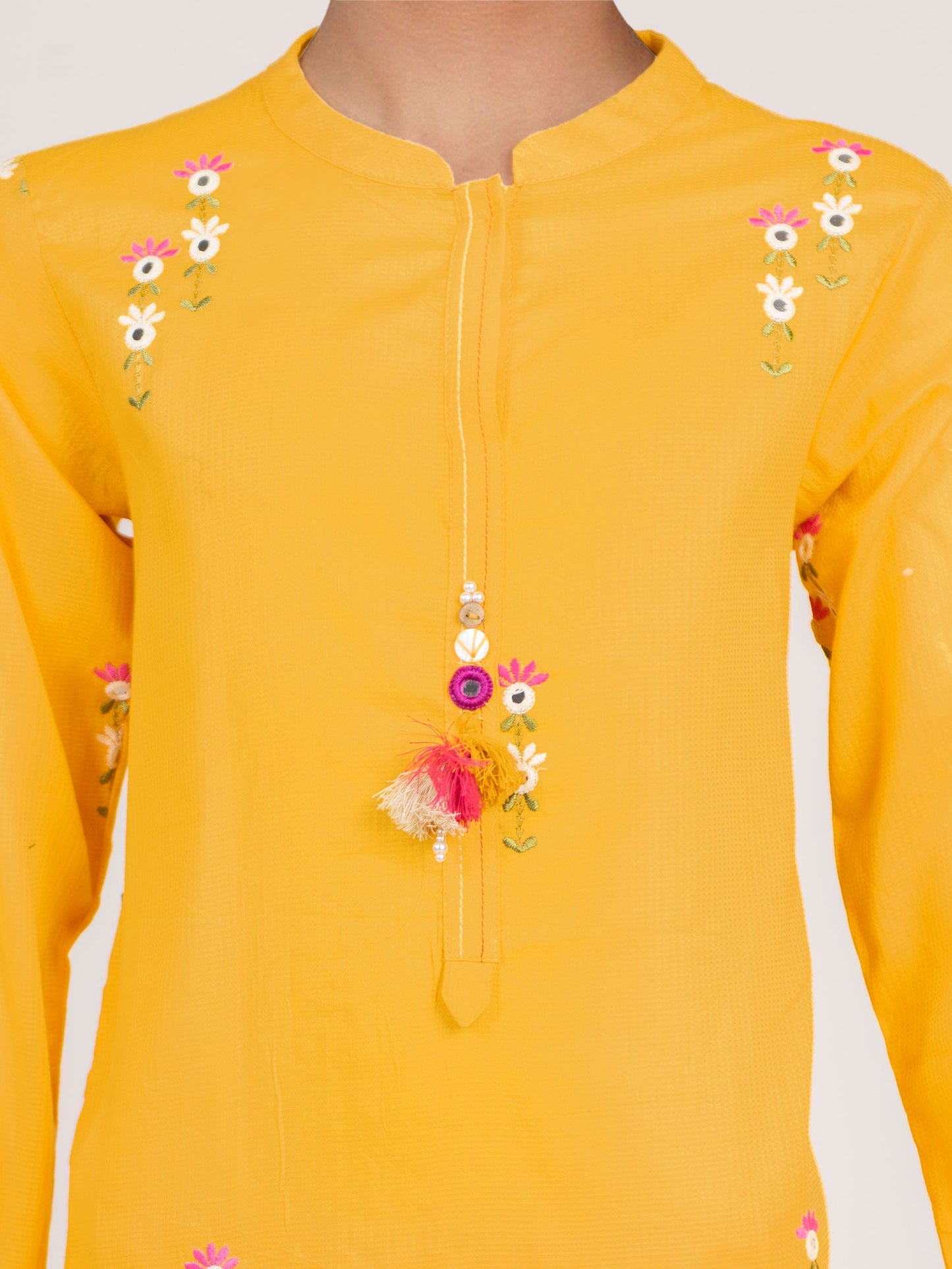 2 Piece Dobby Suit- Embroidered (Pret)