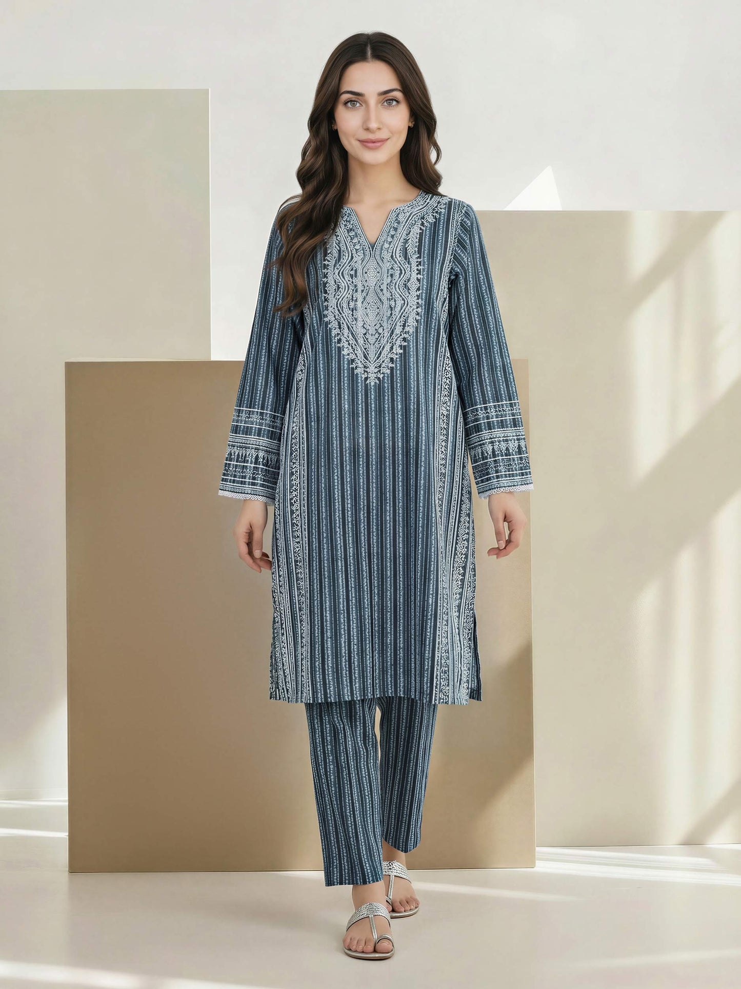 2 Piece Lawn Suit (Pret)
