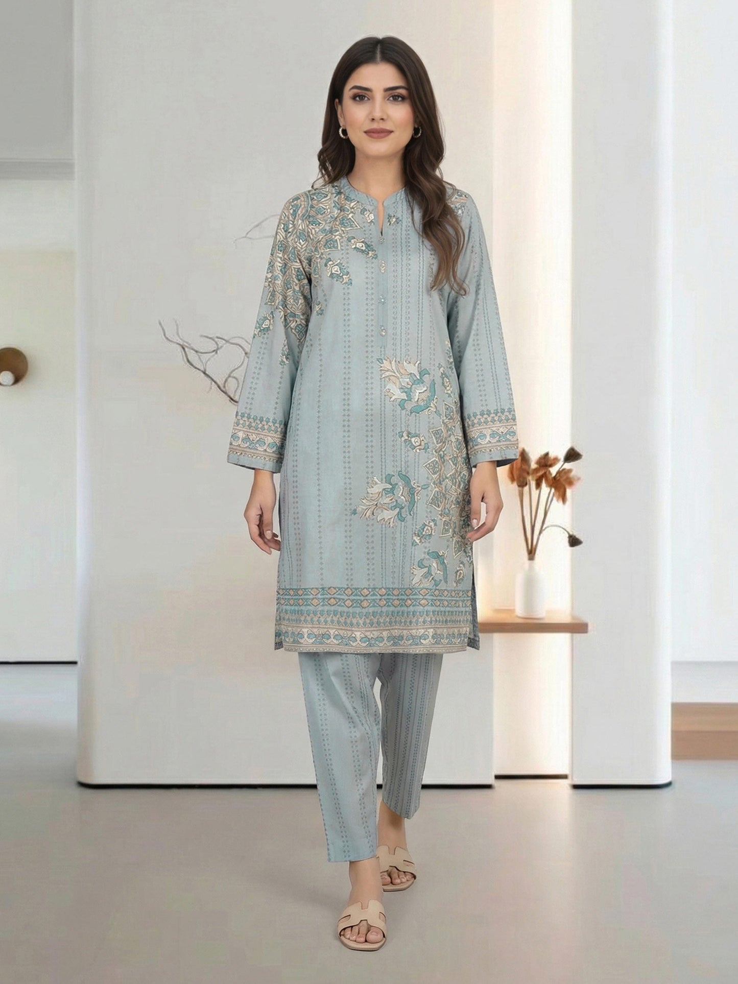 2 Piece Cambric Suit (Pret)