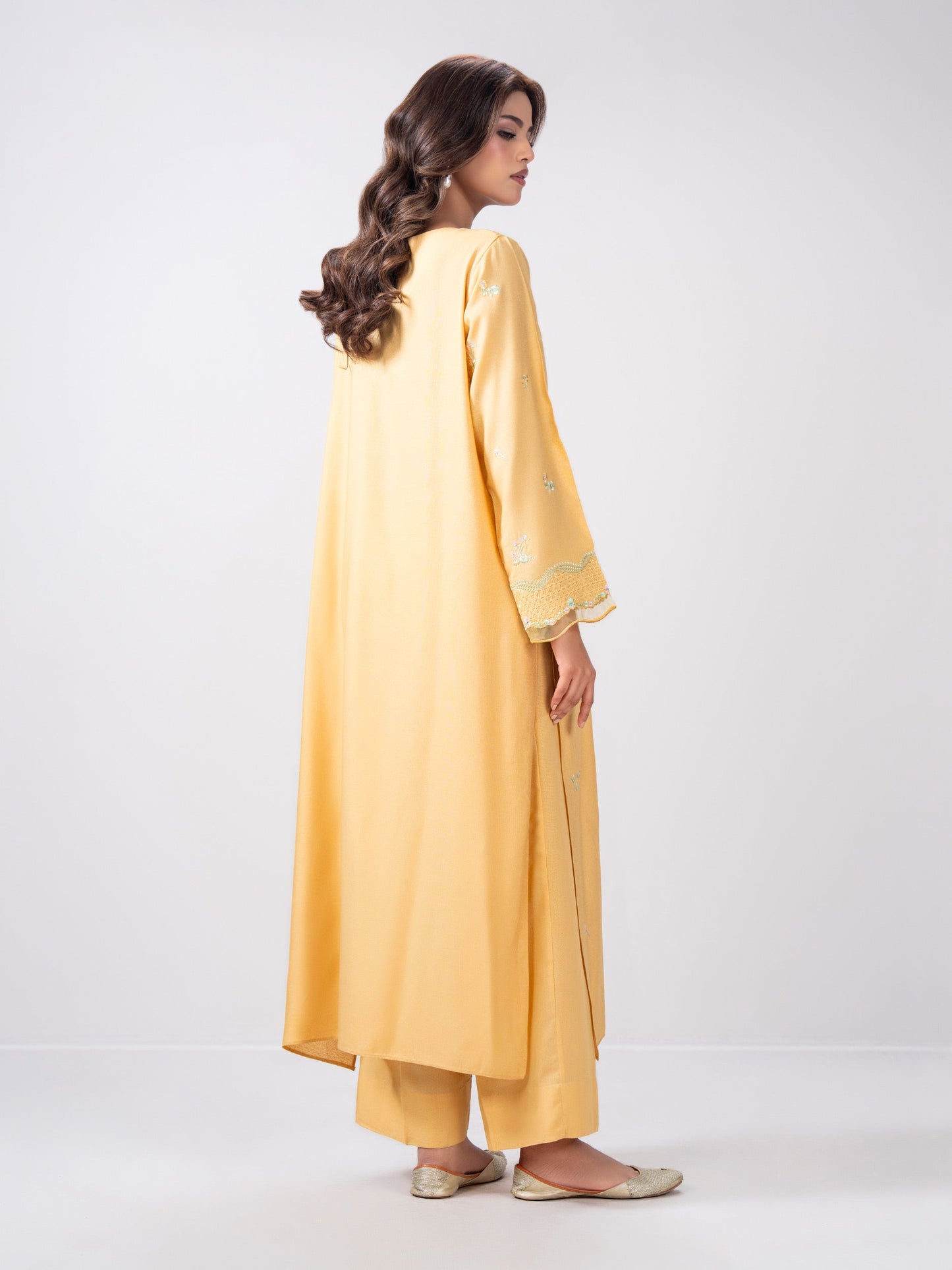 2 Piece Karandi Suit- Embroidered (Pret)