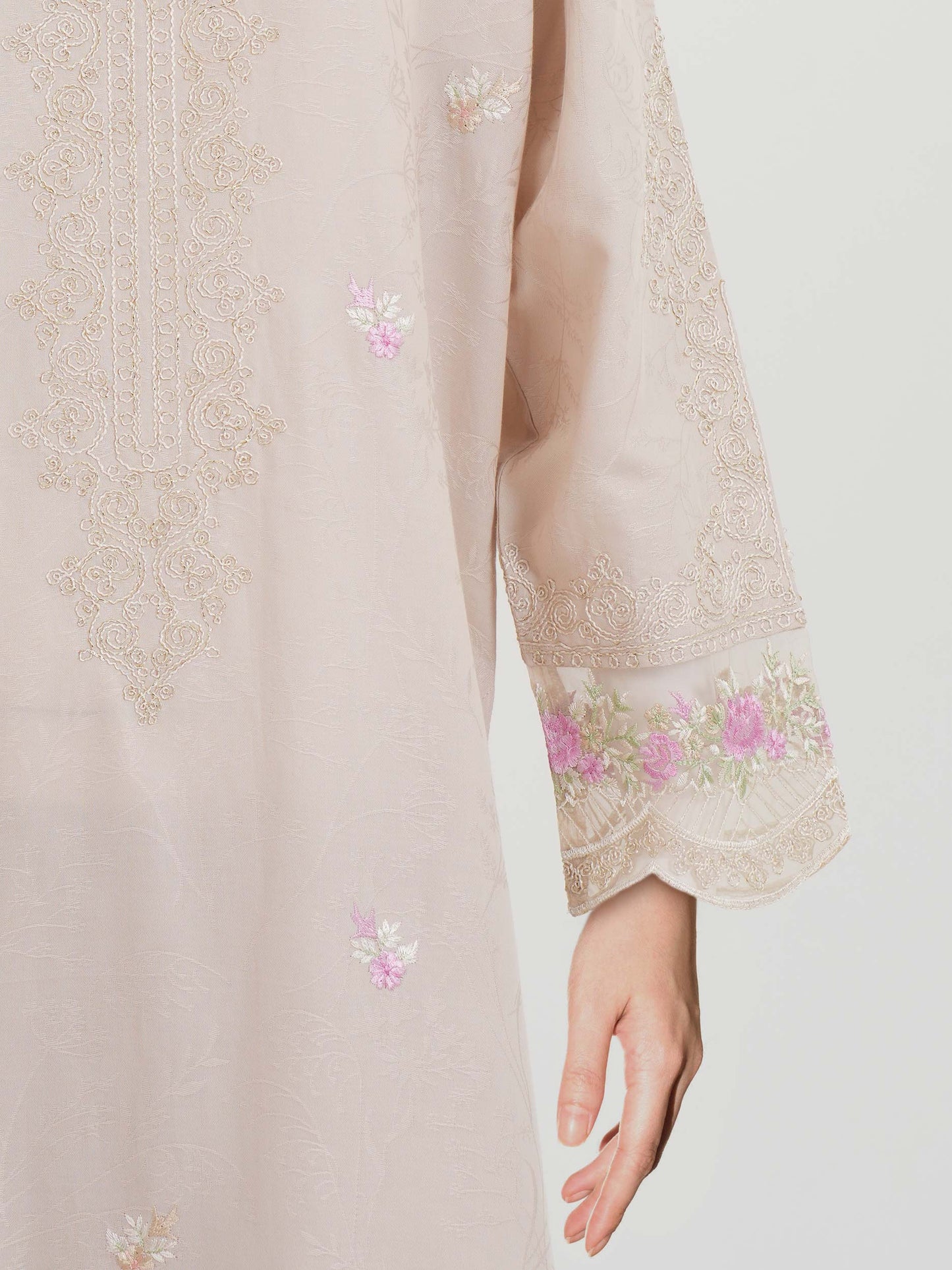 3 Piece Yarn Dyed Suit- Embroidered (Pret)