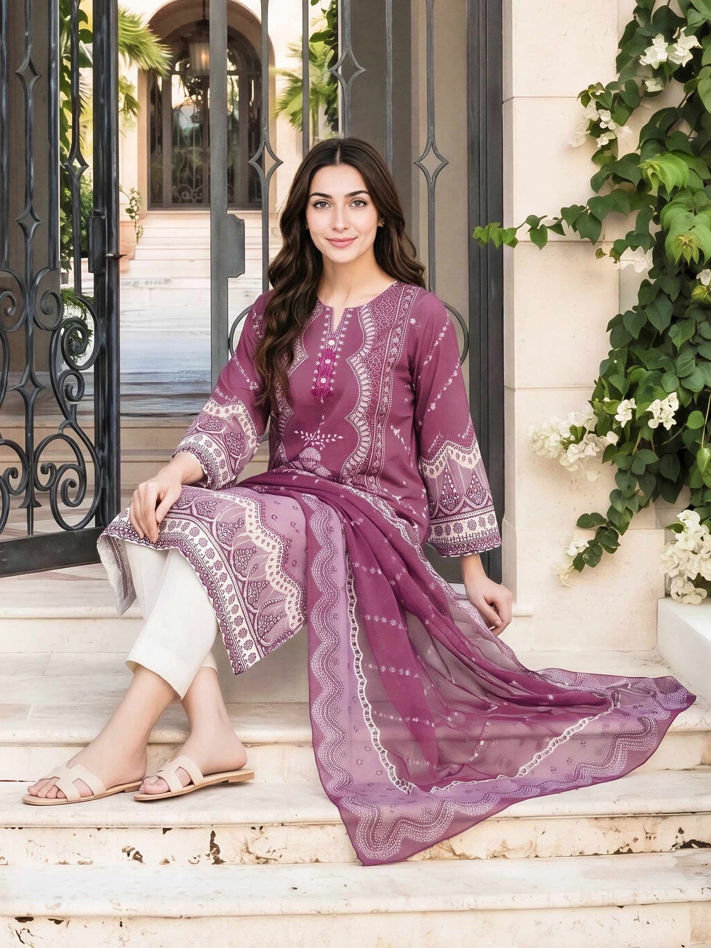 2 Piece Lawn Suit (Pret)