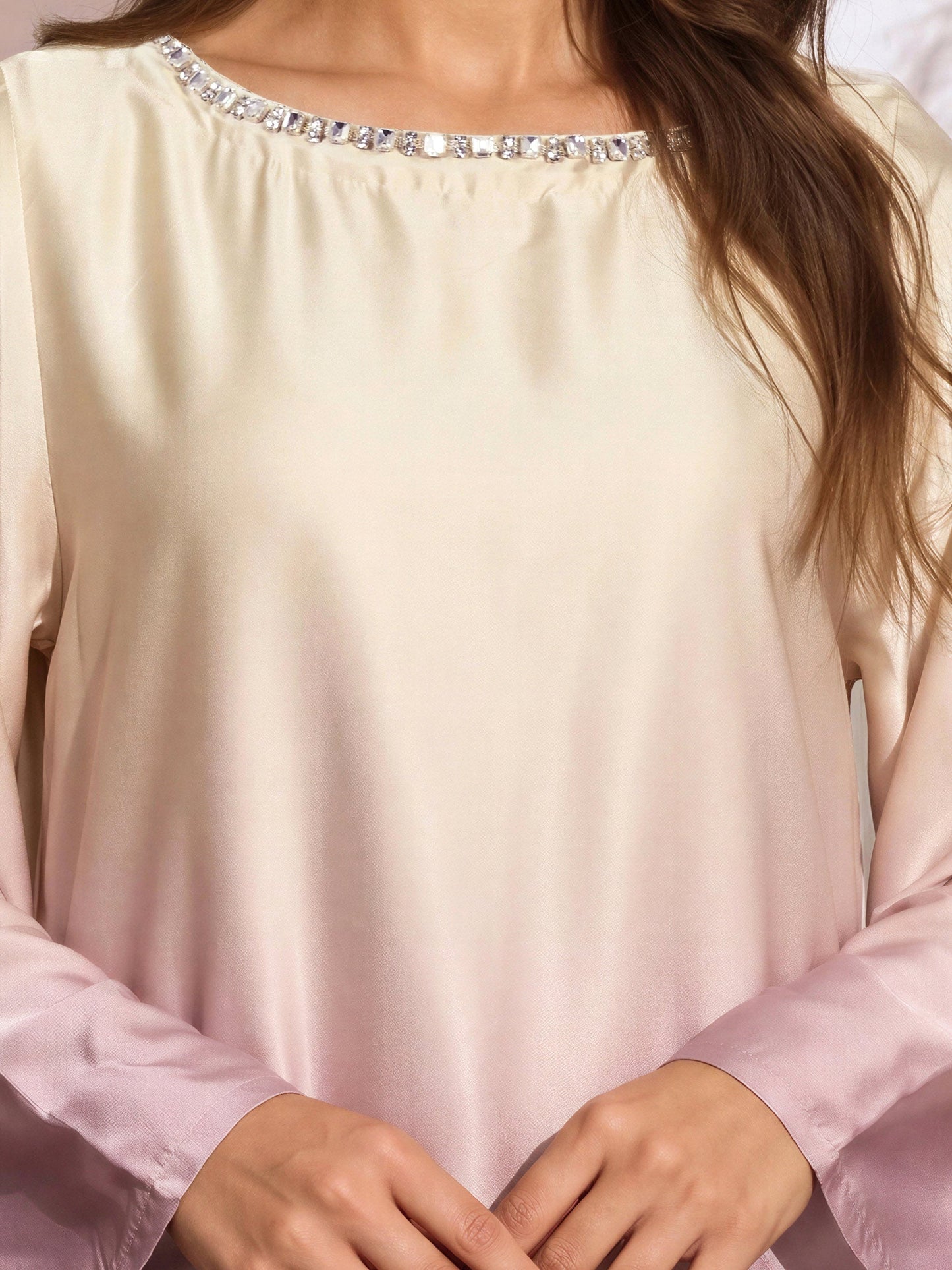 3 Piece Silk Suit- Embellished (Pret)