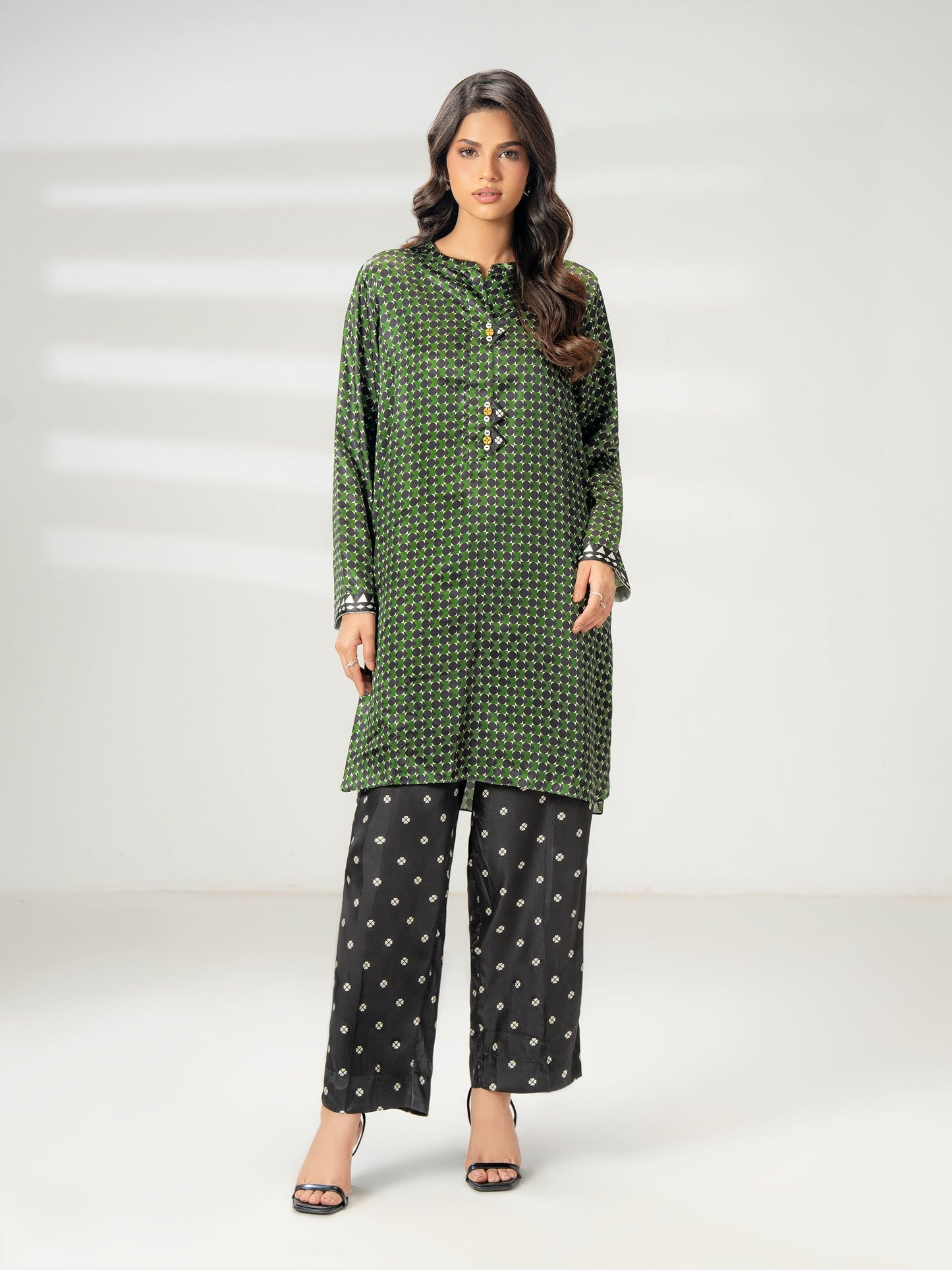 Silk Co-ord Set-Printed (Pret)