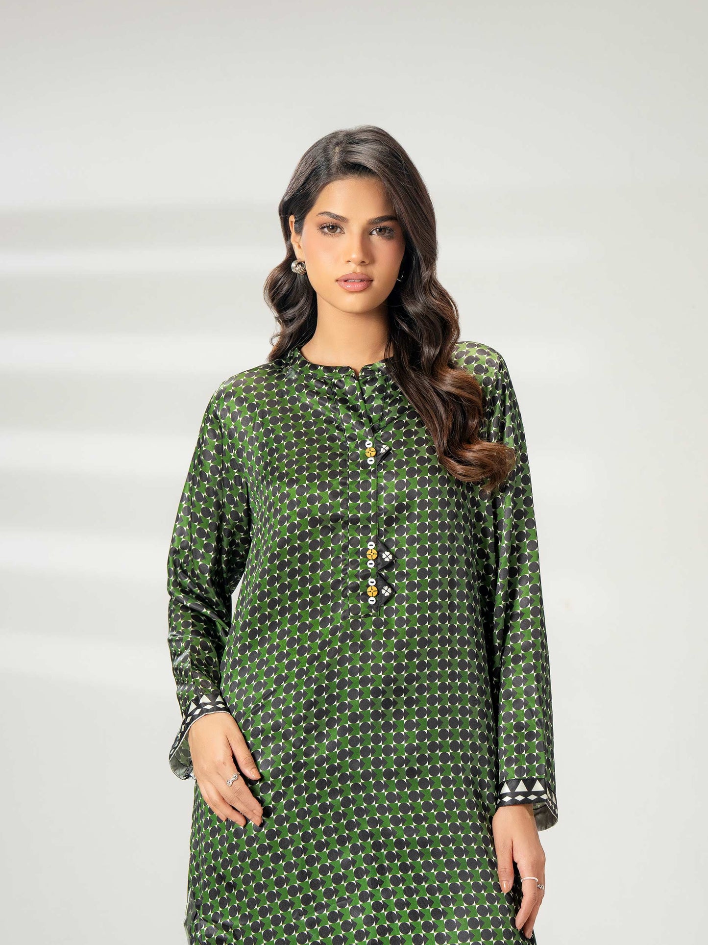 Silk Co-ord Set-Printed (Pret)