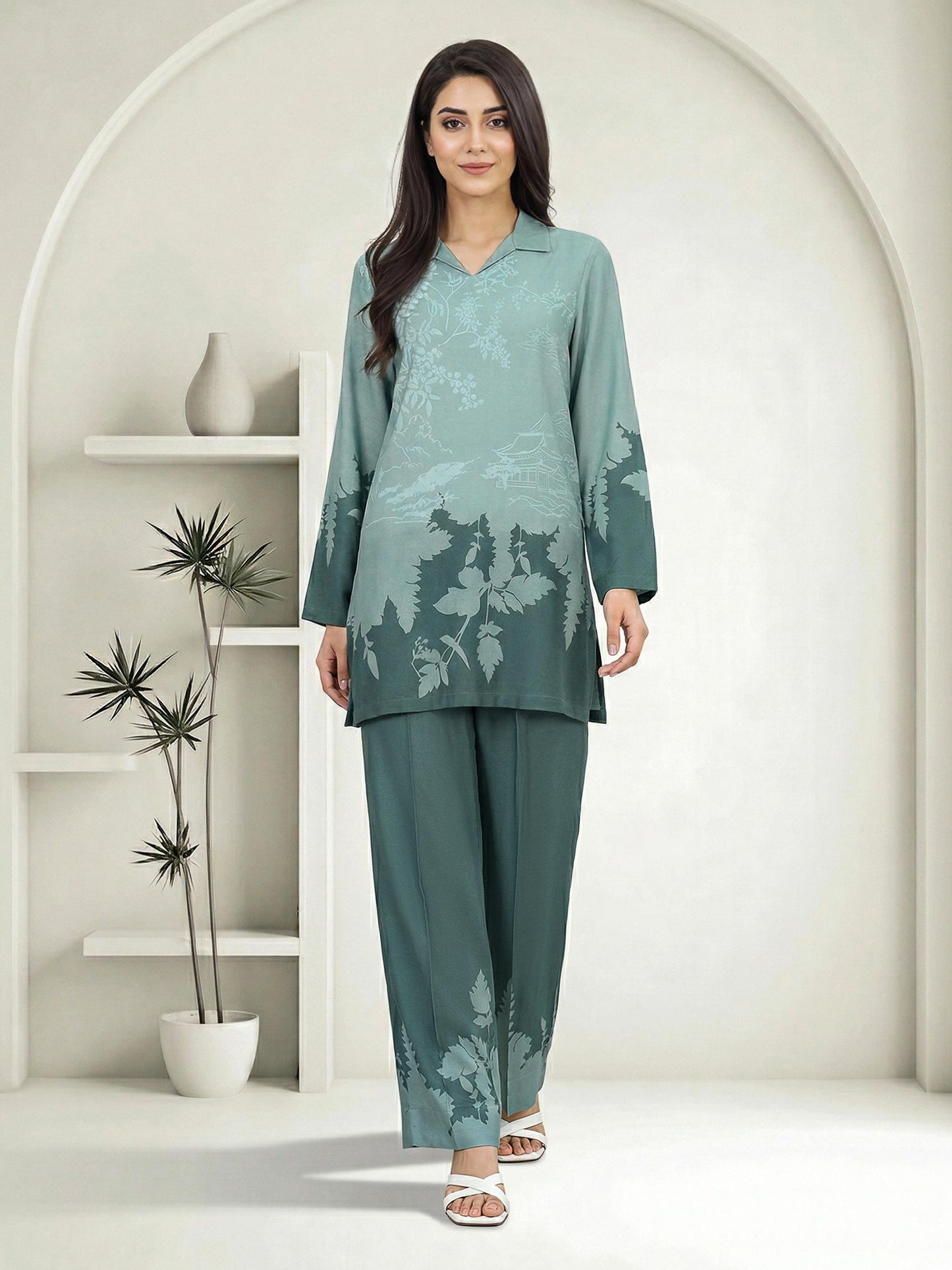 2 Piece Viscose Suit (Pret)