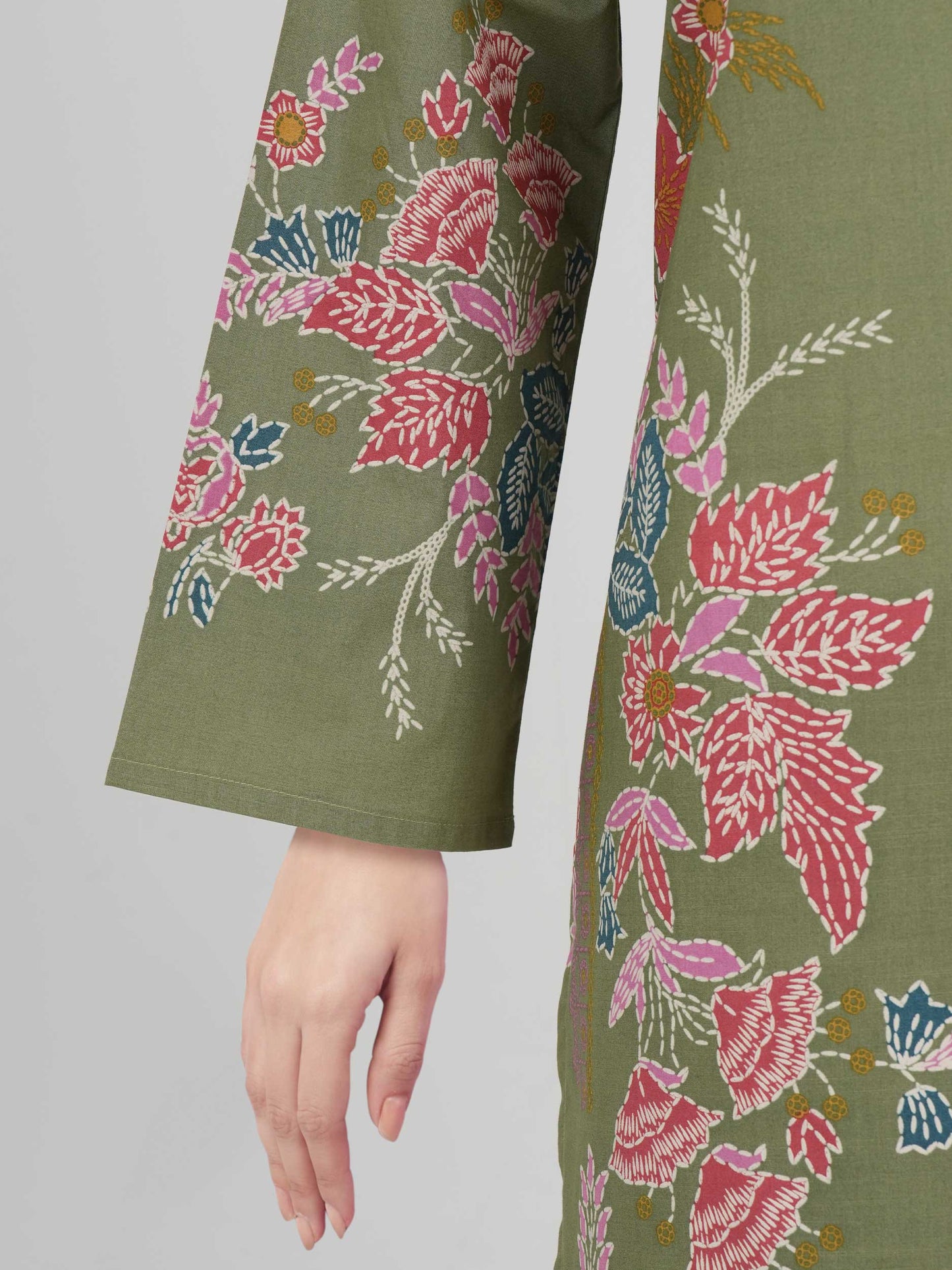 2 Piece Lawn Slub Suit (Pret)