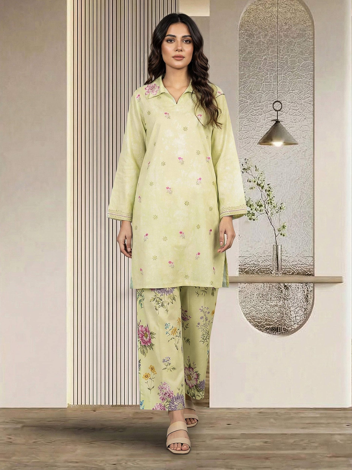 2 Piece Lawn Suit- Embroidered (Pret)