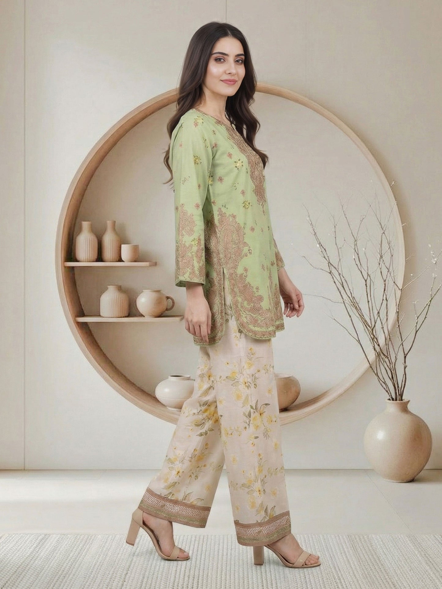 2 Piece Cambric Suit (Pret)