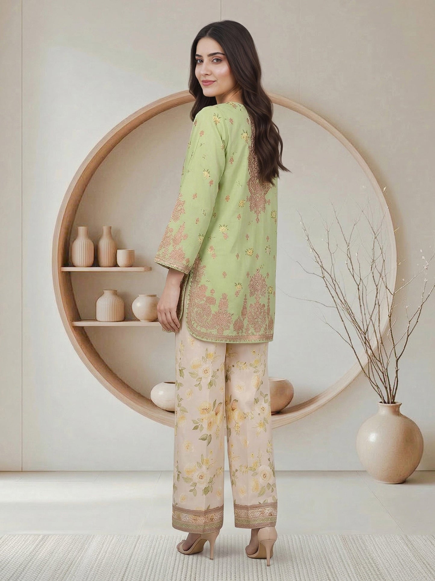 2 Piece Cambric Suit (Pret)