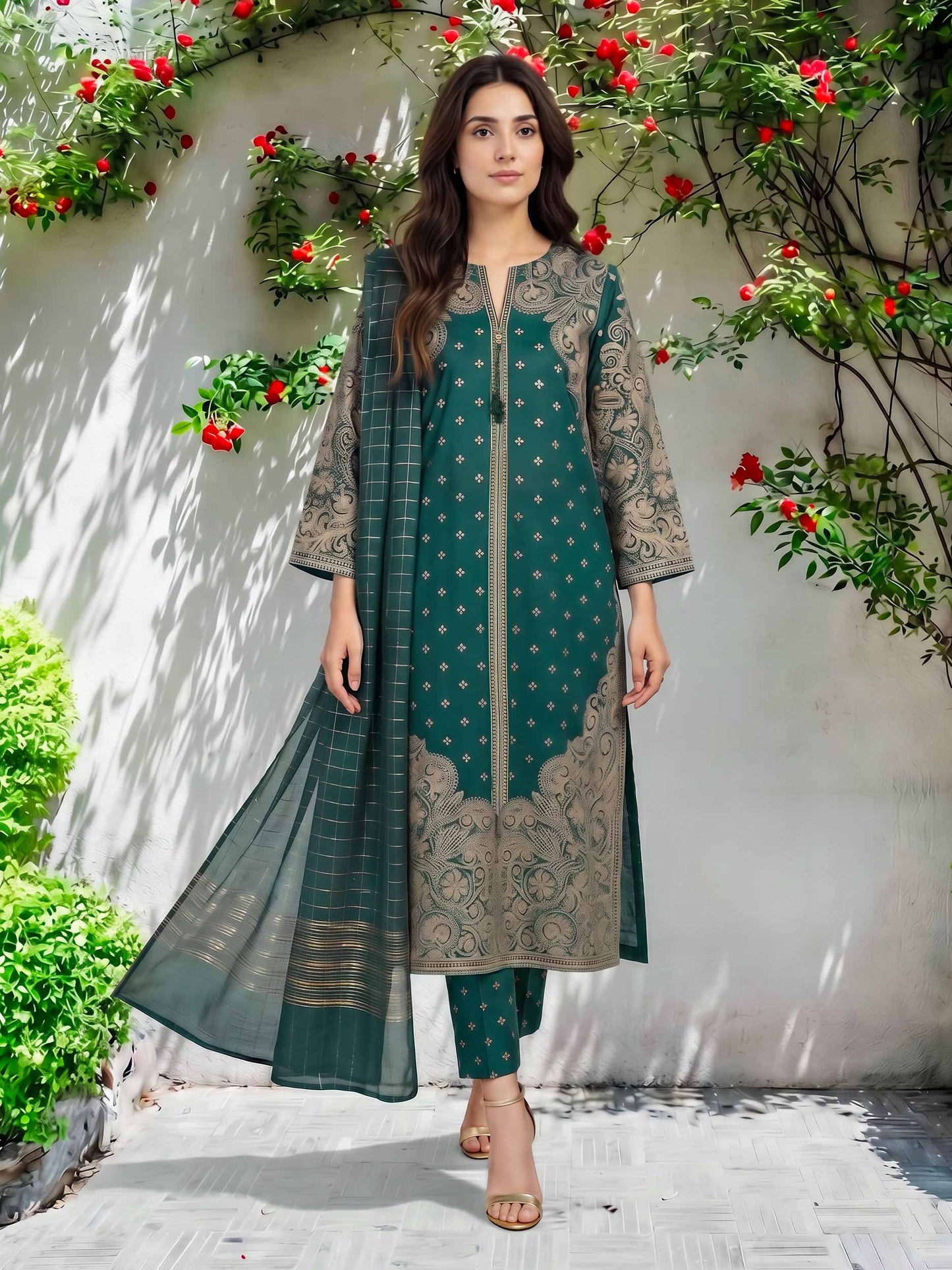 3 Piece Lawn Suit (Pret)