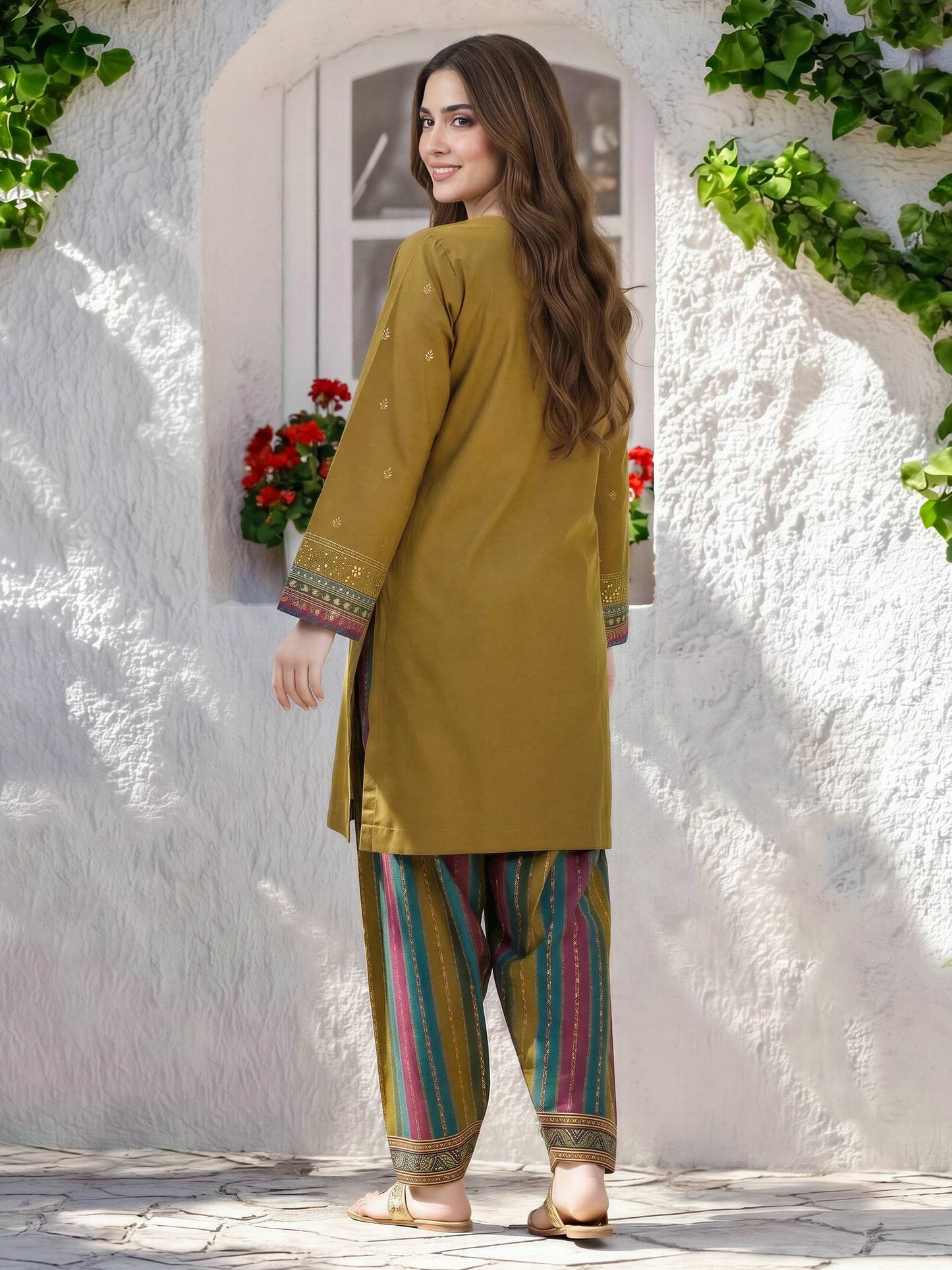 2 Piece Lawn Suit- Embroidered (Pret)