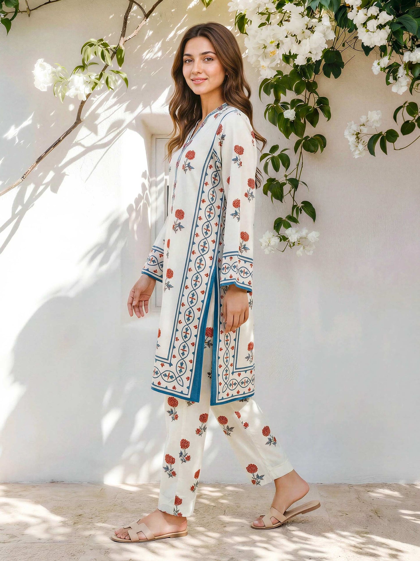 2 Piece Cambric Suit (Pret)