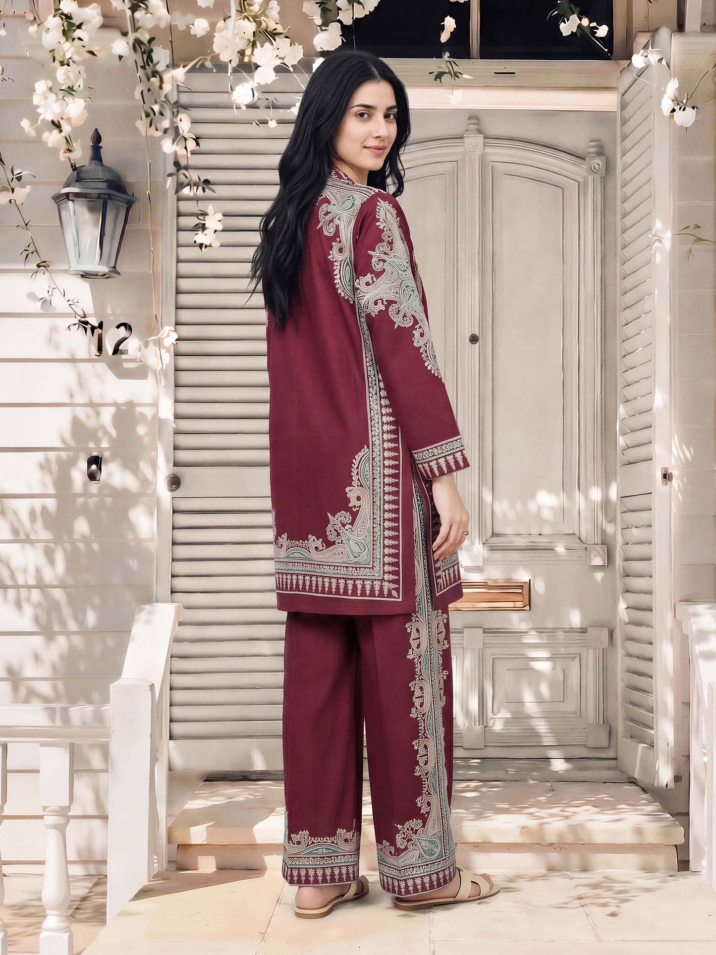 2 Piece Cambric Suit (Pret)