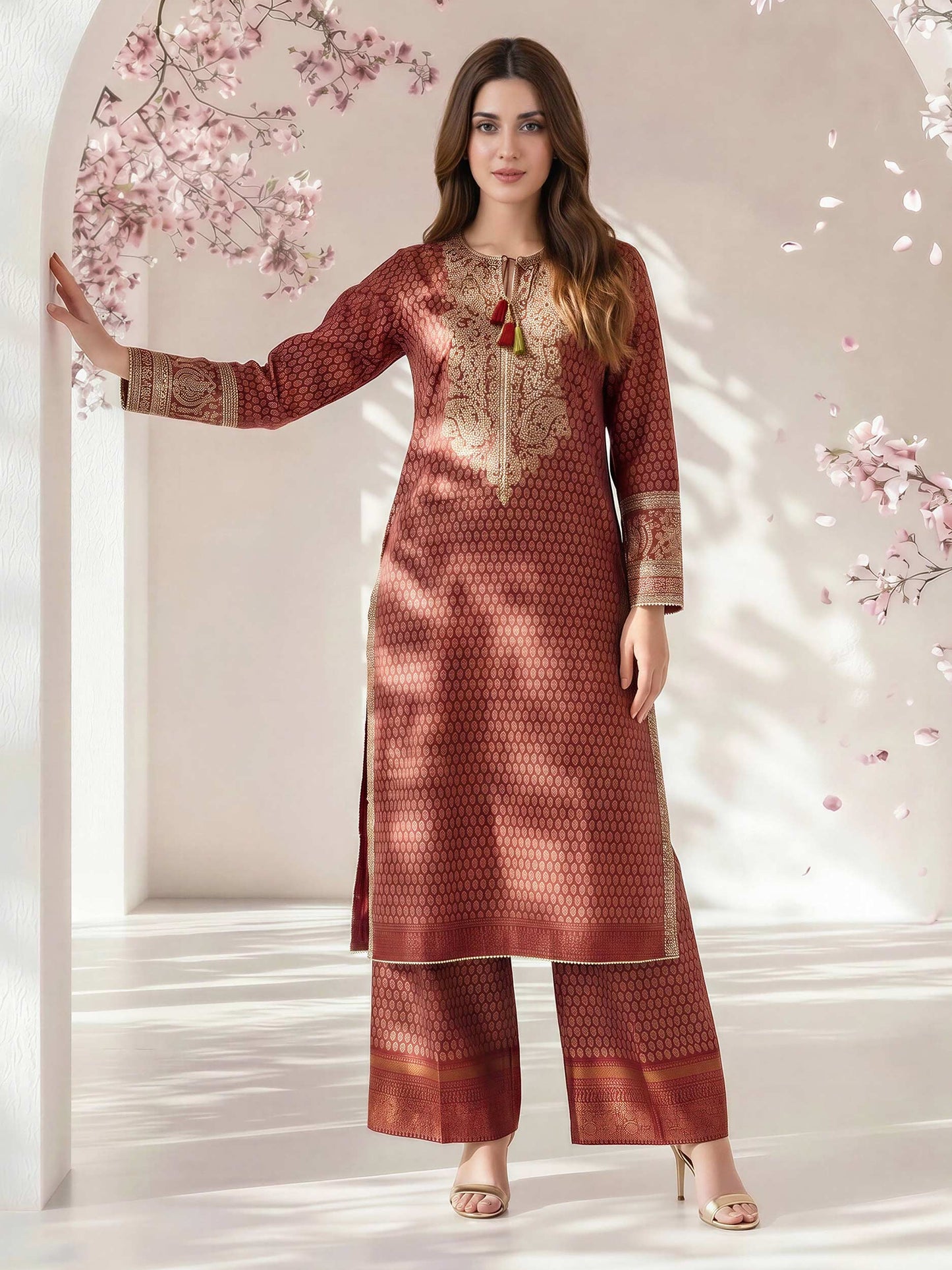 2 Piece Lawn Suit- Embroidered (Pret)
