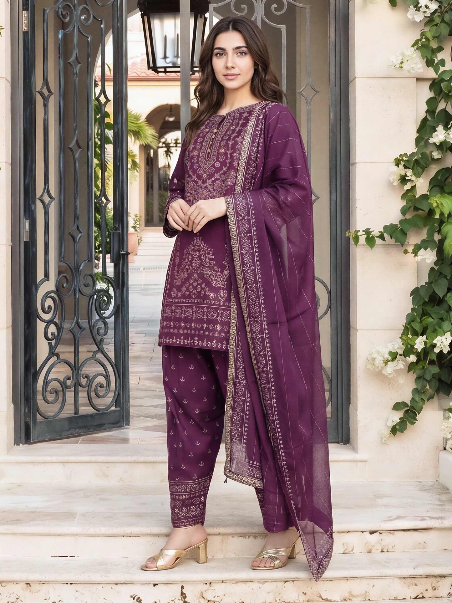 3 Piece Lawn Suit (Pret)