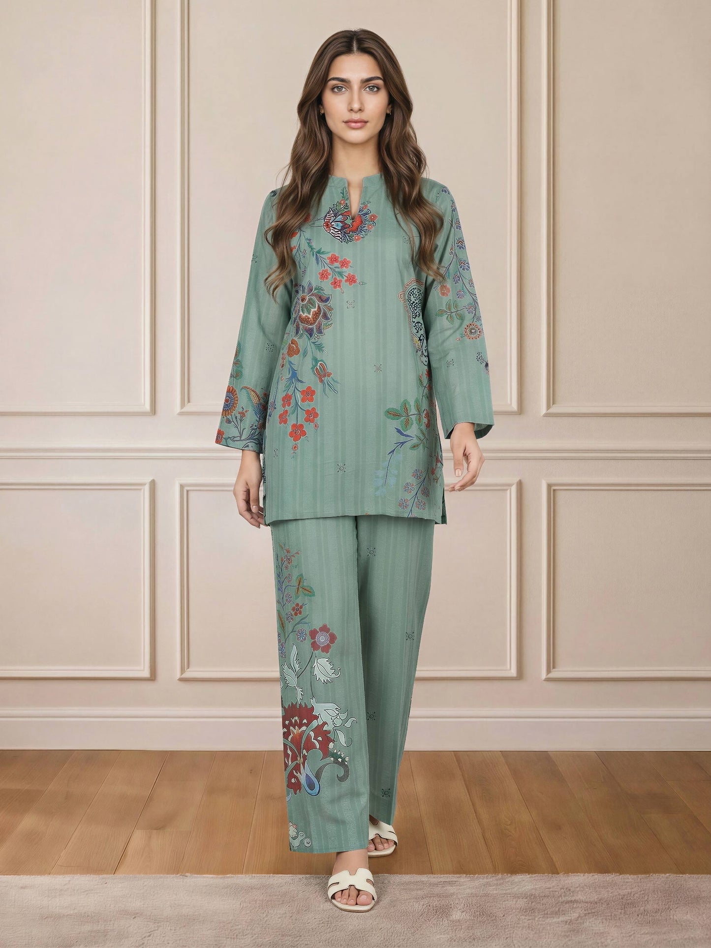 Lawn Slub Co-ord Set