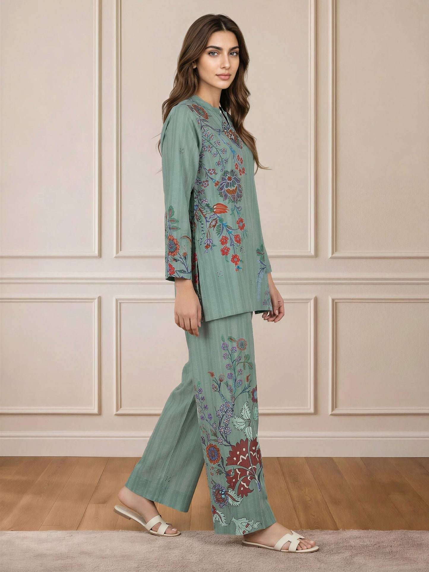 Lawn Slub Co-ord Set
