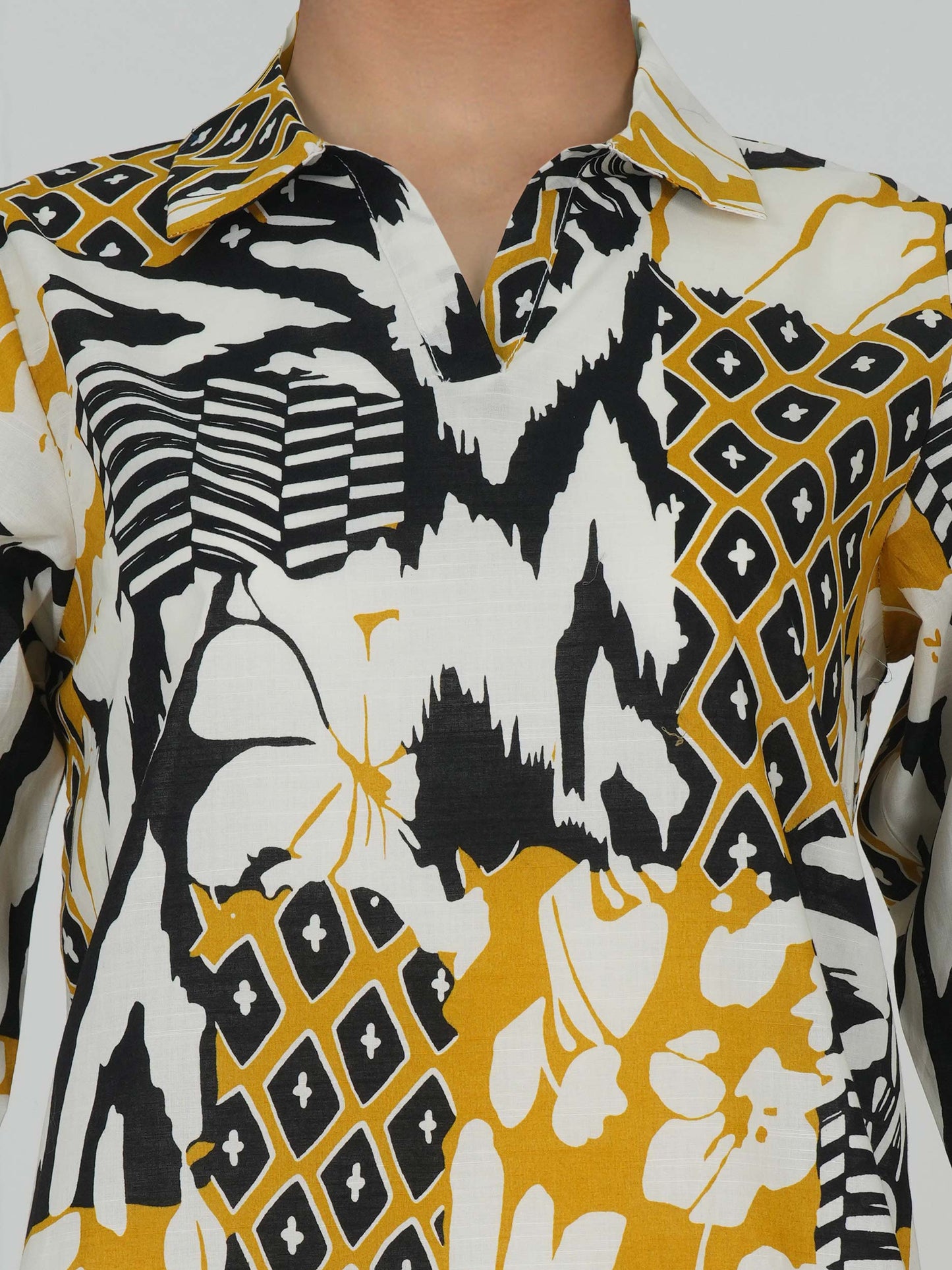 Lawn Slub Kurti (Pret)