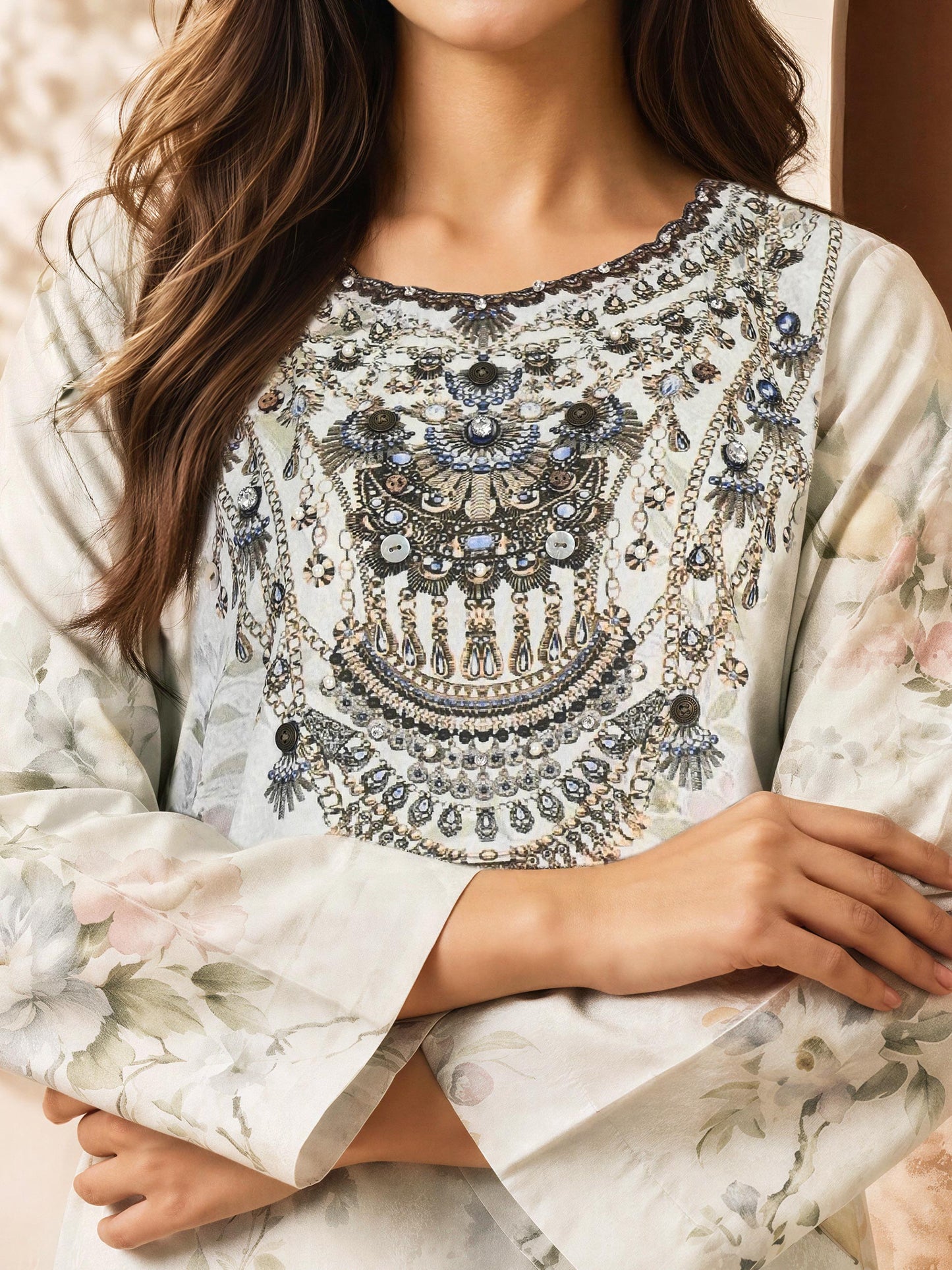2 Piece Grip Suit- Embellished (Pret)