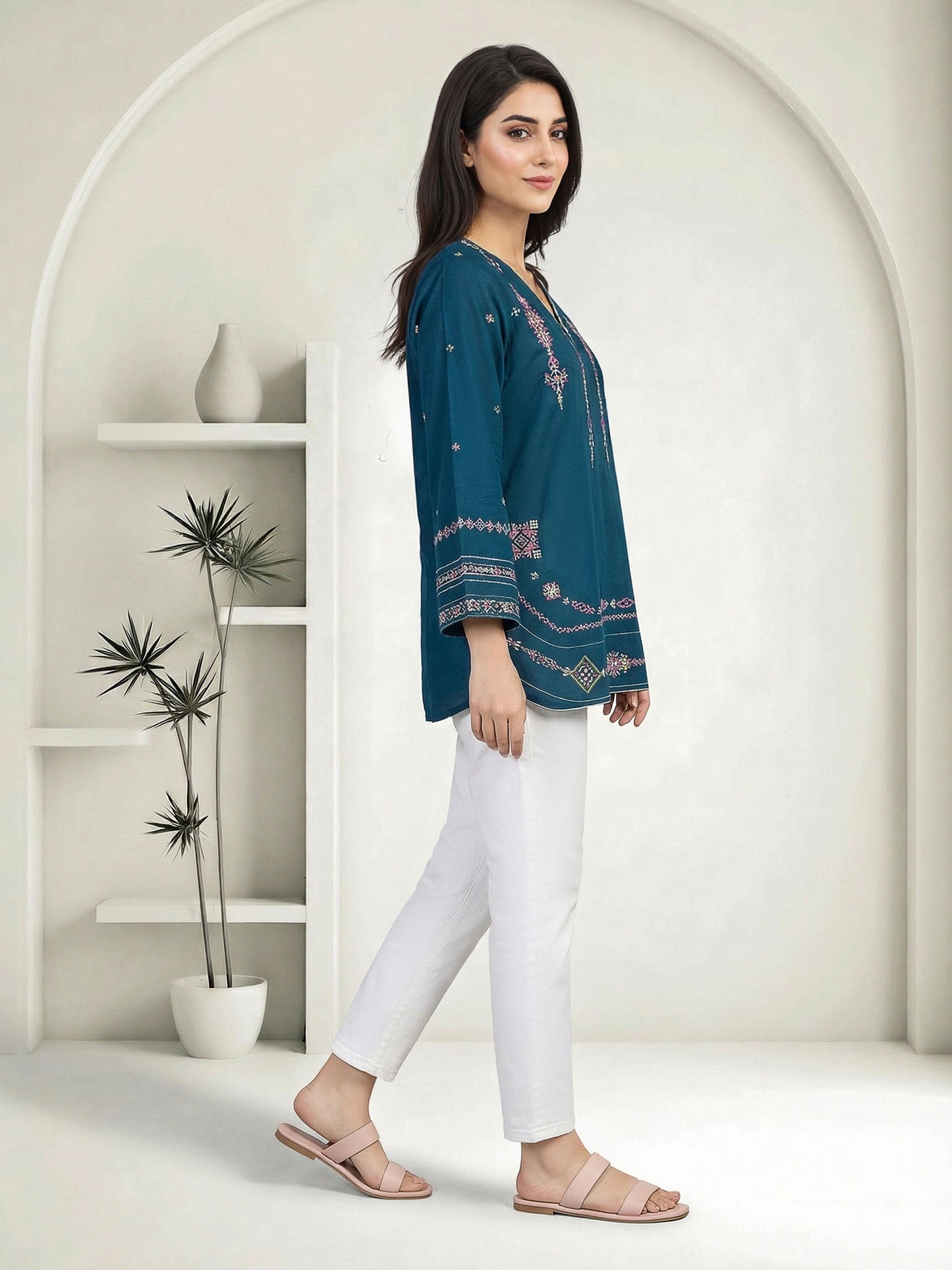 Lawn Kurti- Embroidered (Pret)