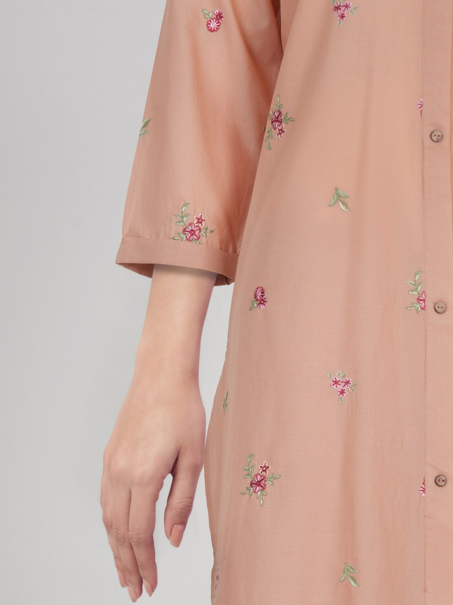 2 Piece Cambric Suit- Embroidered (Pret)