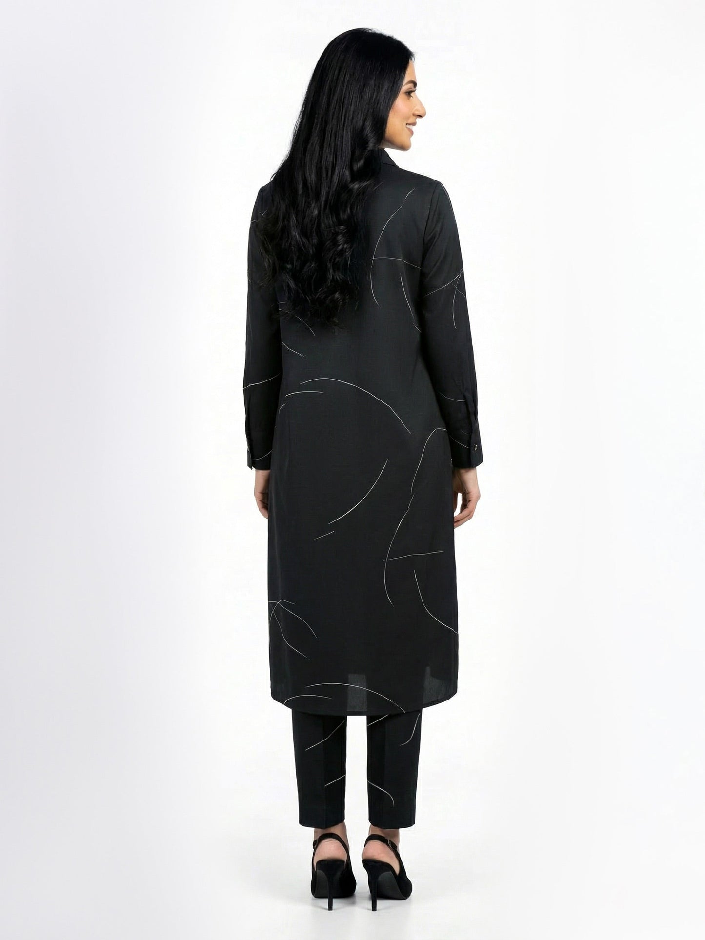 2 Piece Silk Suit- Embroidered (Pret)