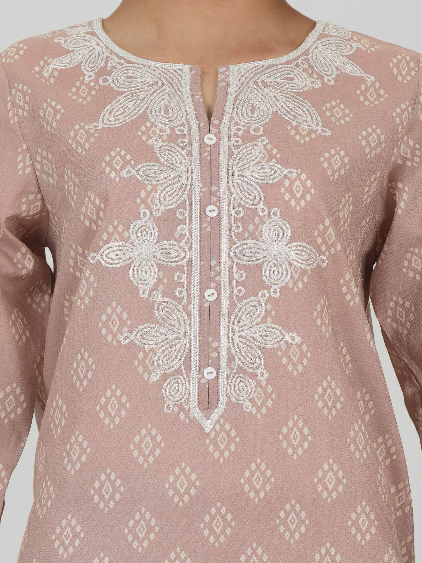 Lawn Texture Shirt- Embroidered (Pret)