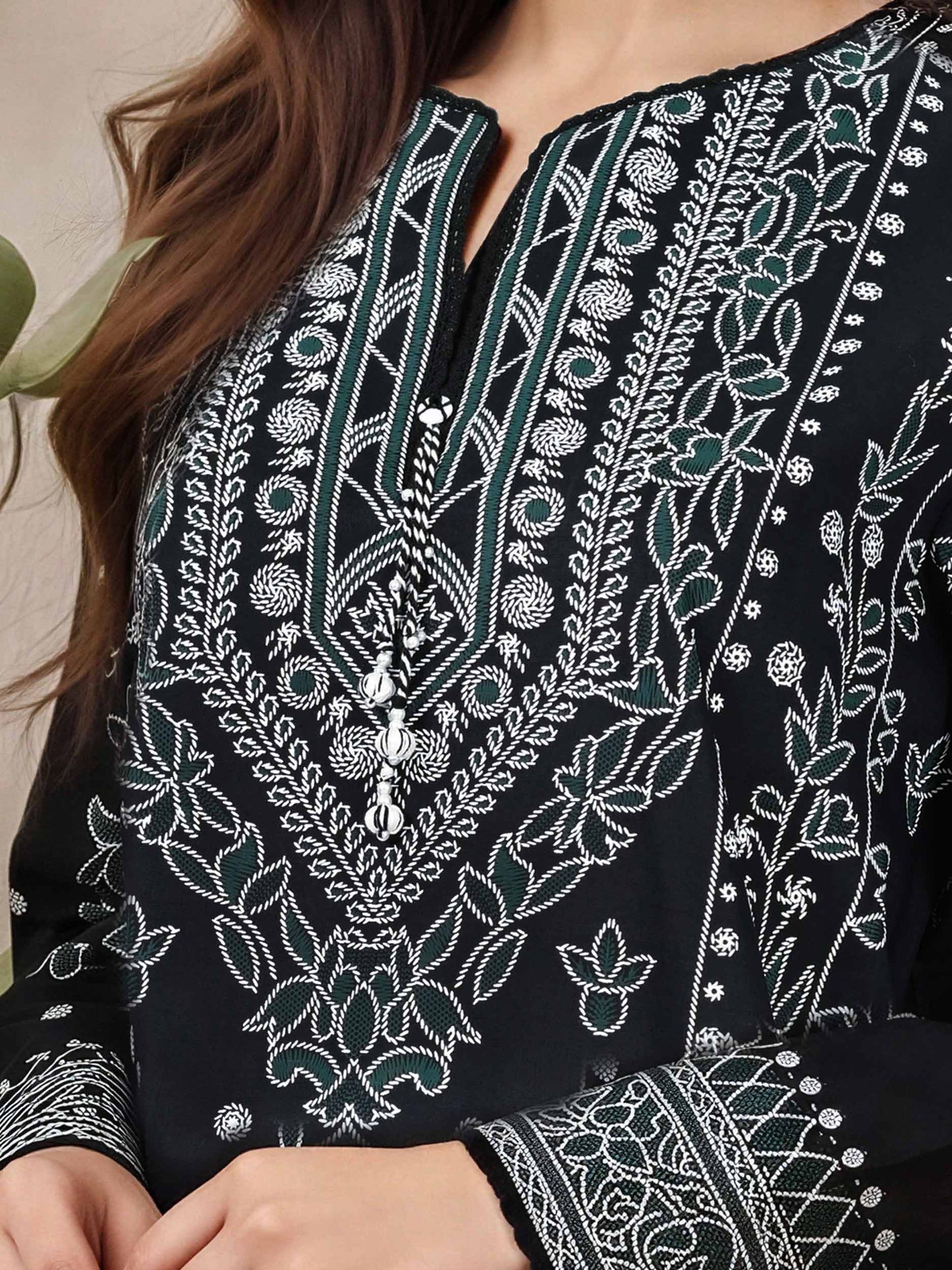 2 Piece Lawn Slub Suit (Pret)