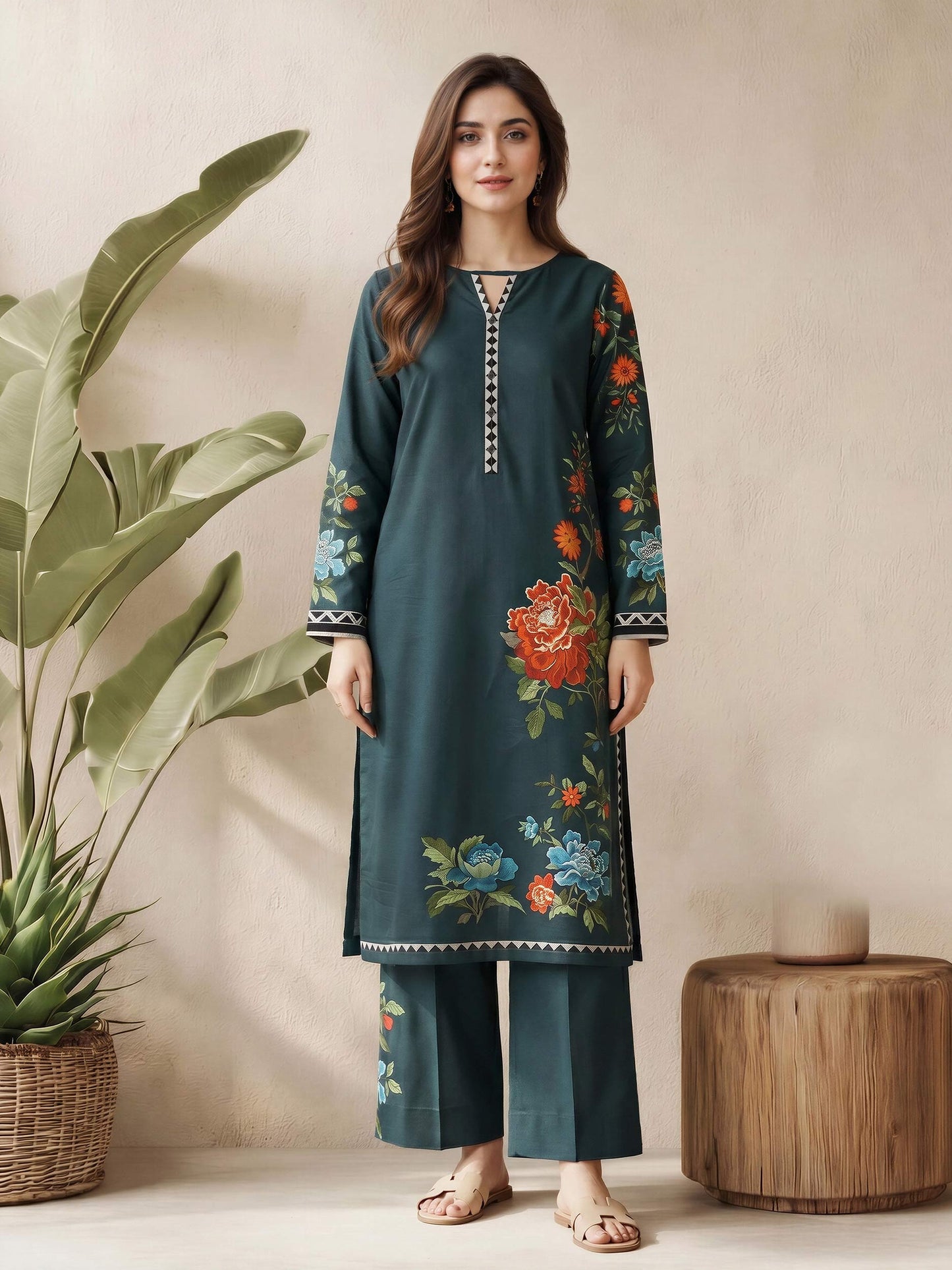 2 Piece Lawn Suit (Pret)