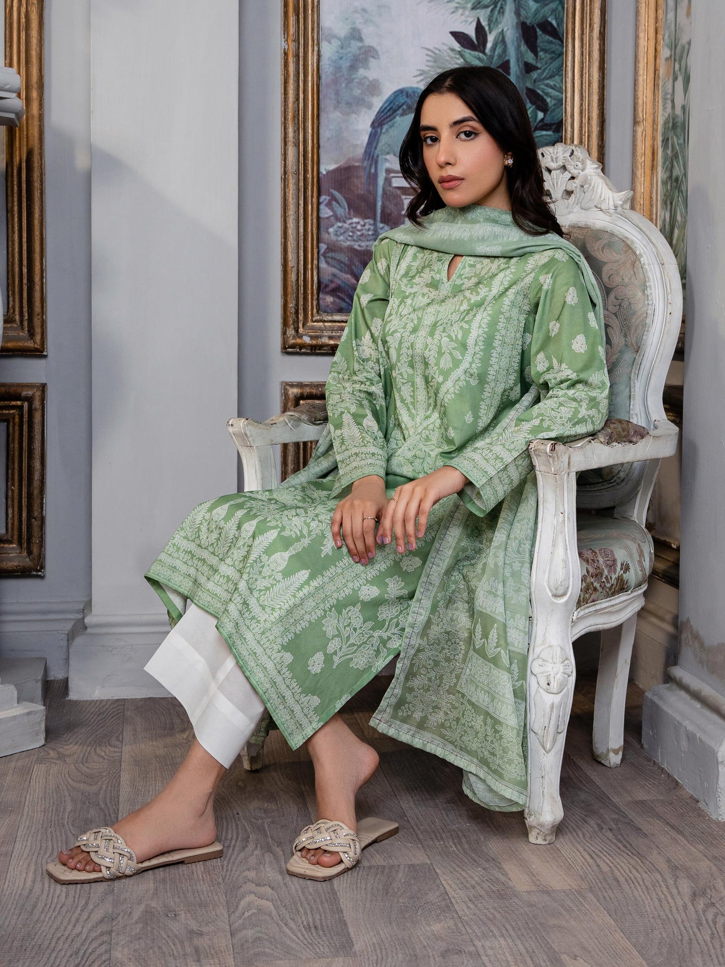 2 Piece Lawn Suit-Paste Print (Pret)