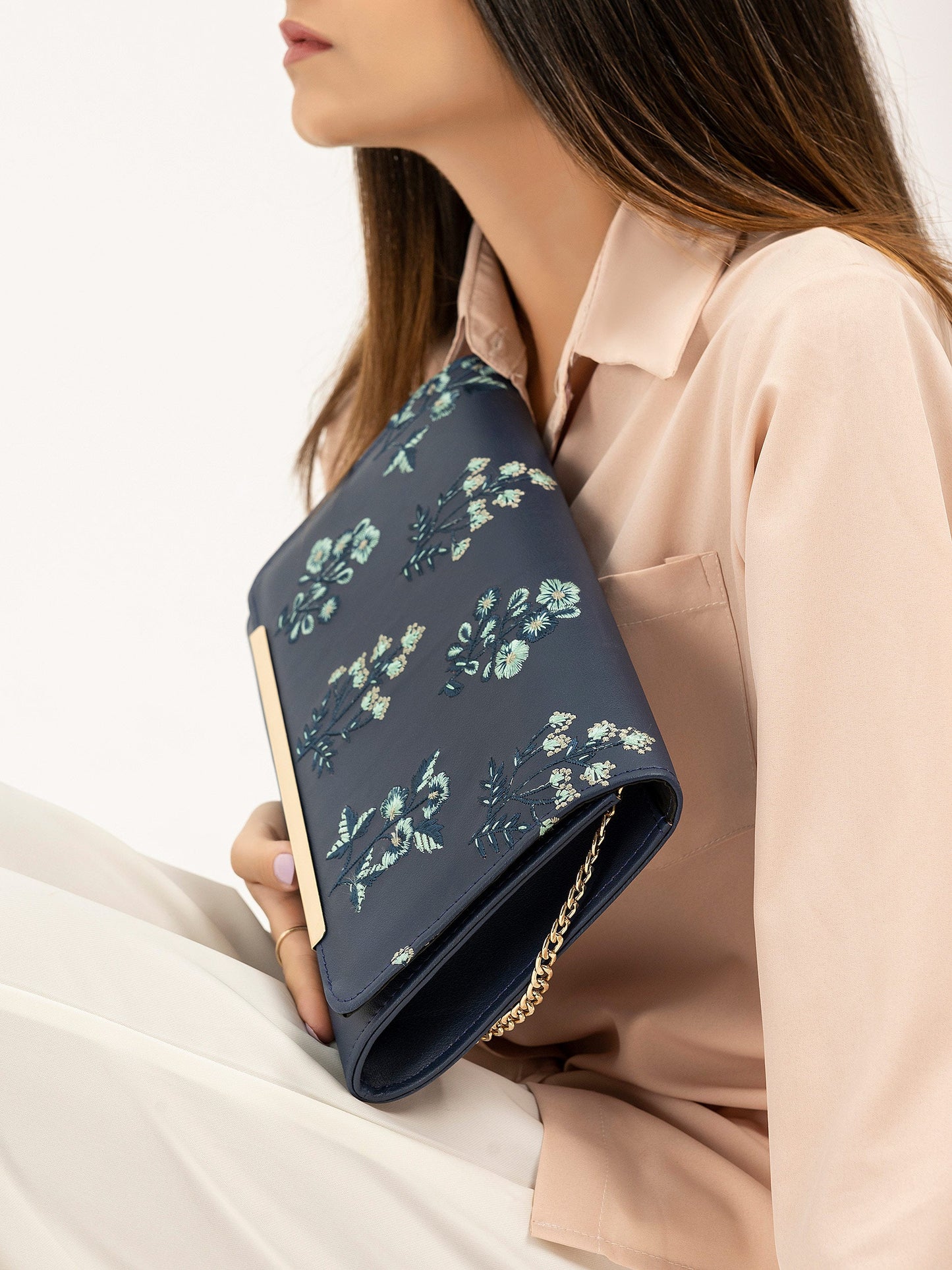 Embroidered Clutch