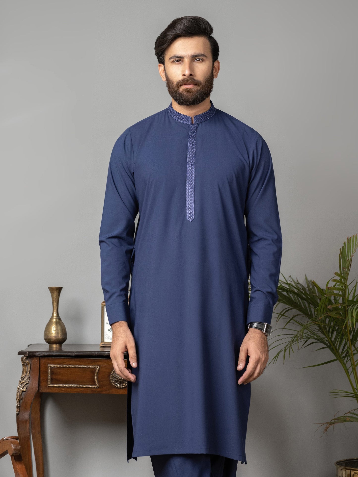 Wash and Wear Suit-Embroidered