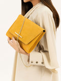 suede-texture-flap-clutch