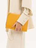 suede-texture-flap-clutch