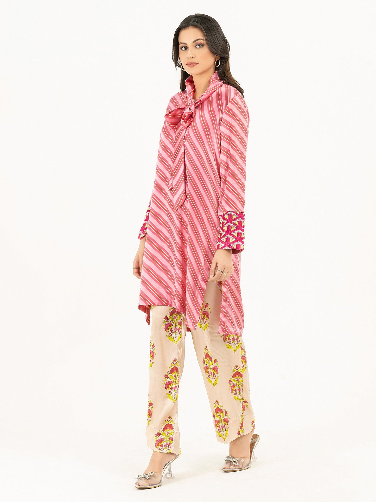 2 Piece Silk Suit-Printed (Pret)