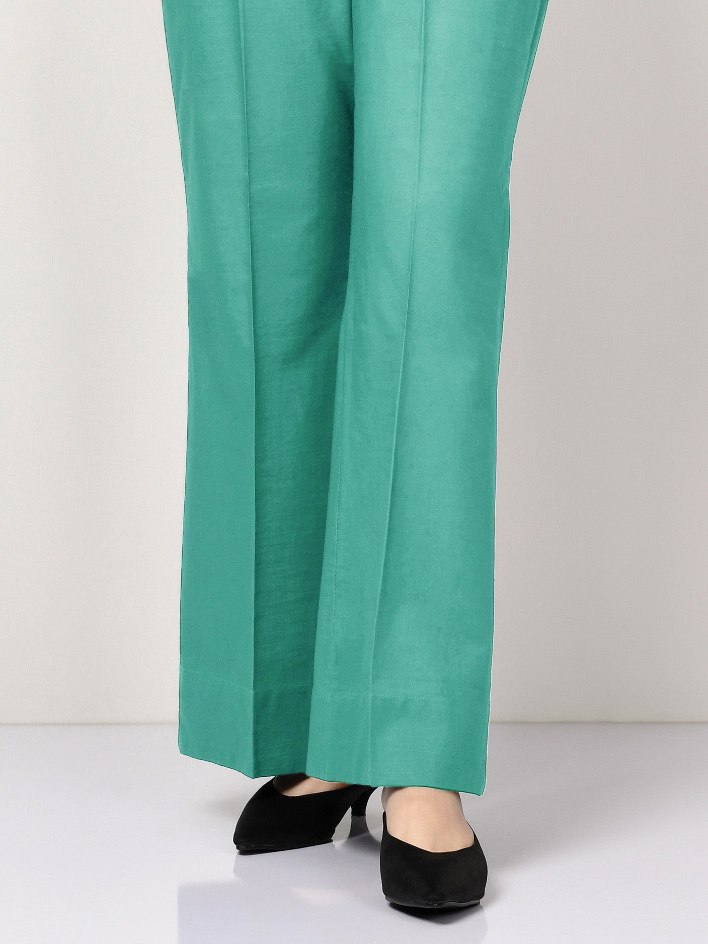 Raw Silk Pants - Ferozi