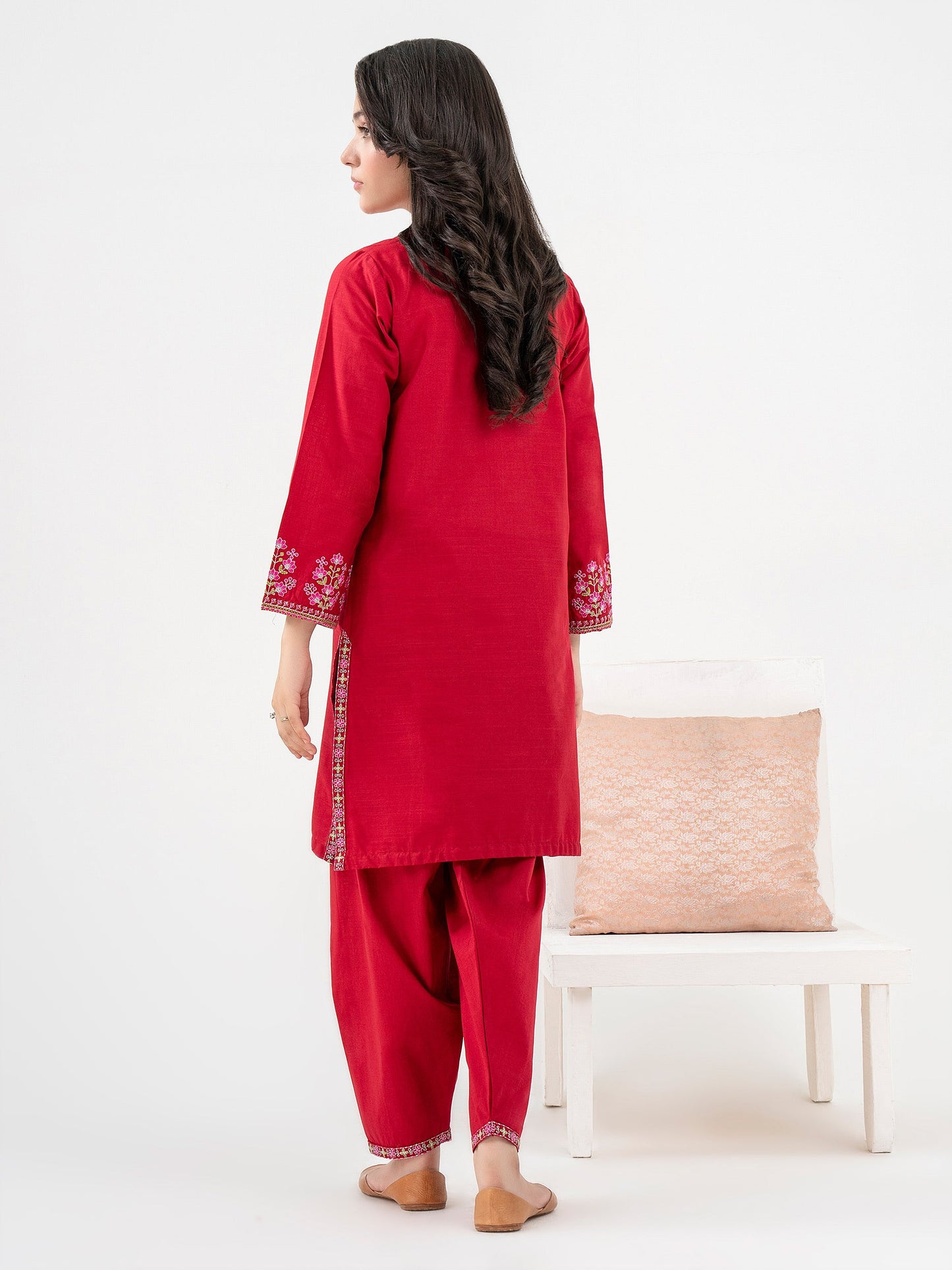 2 Piece Lawn Suit-Embroidered